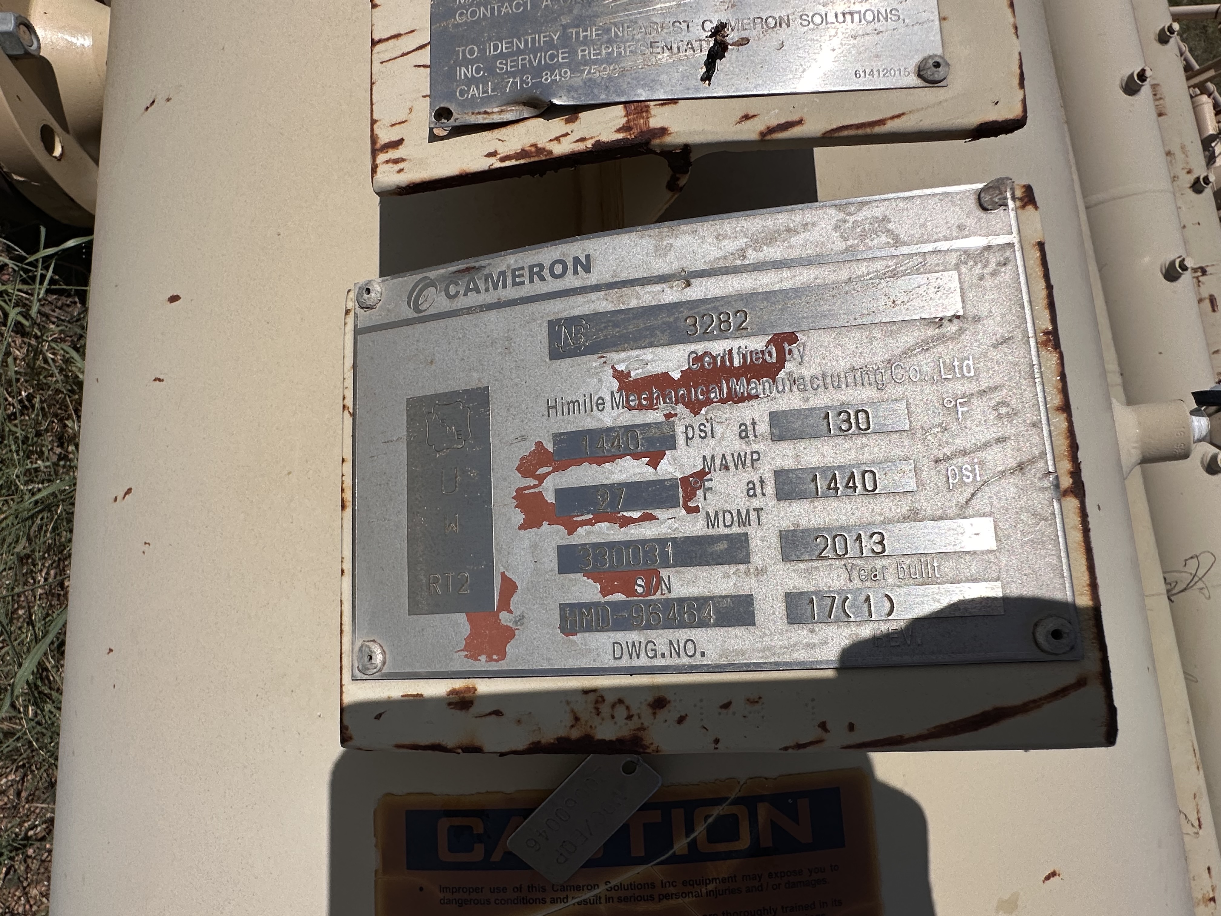 Used Separator, Vertical, 3P, 30"x10', 1440#