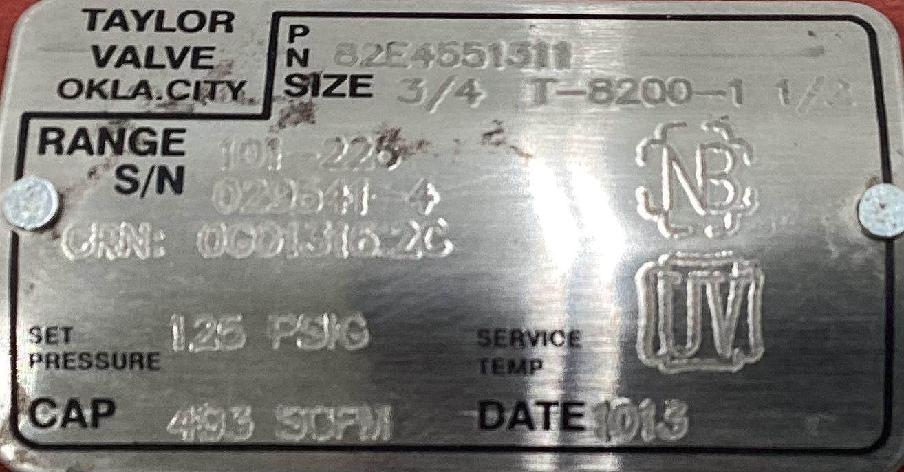 PRV, 3/4"x1-1/2", 125#