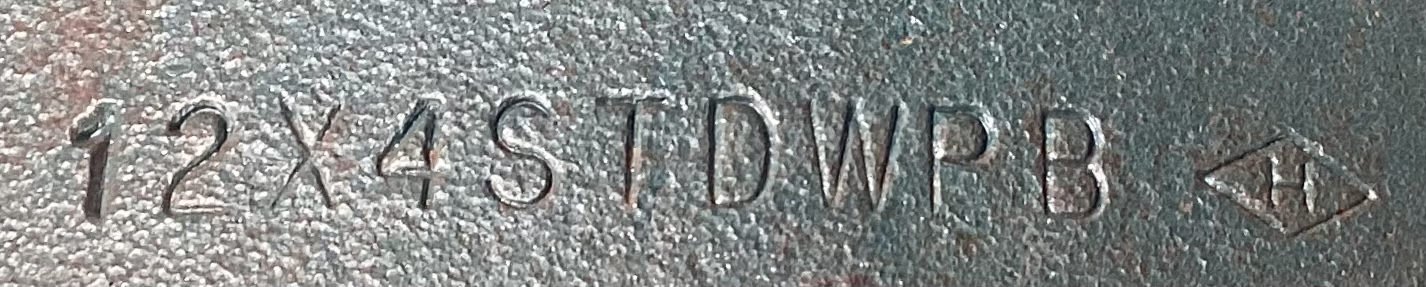 Tee, 12"x4", WN, STD