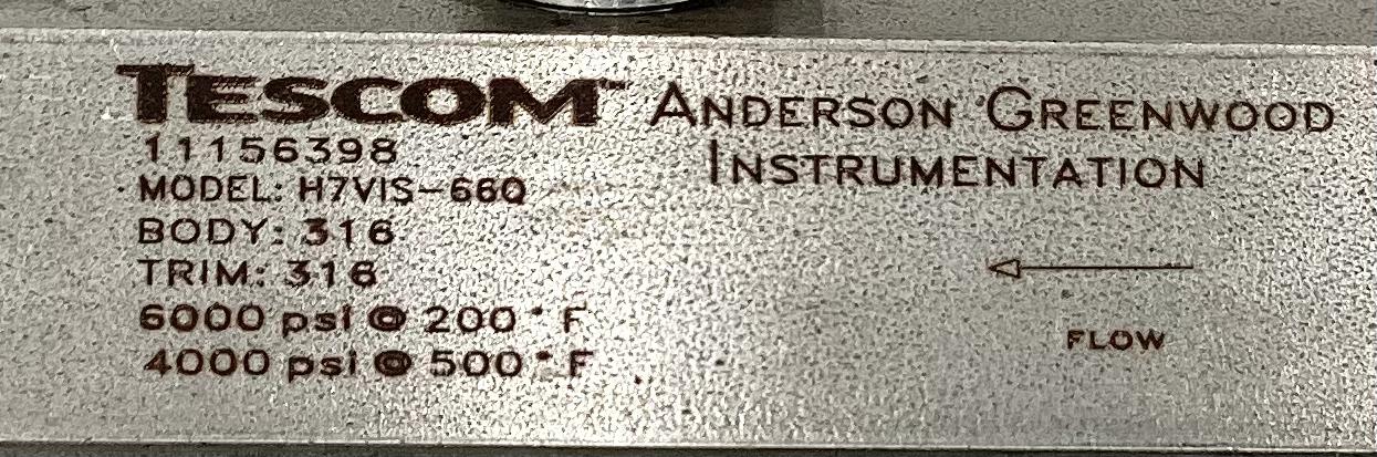 Valve, Needle, MxF, 3/4"x3/4", 6000#