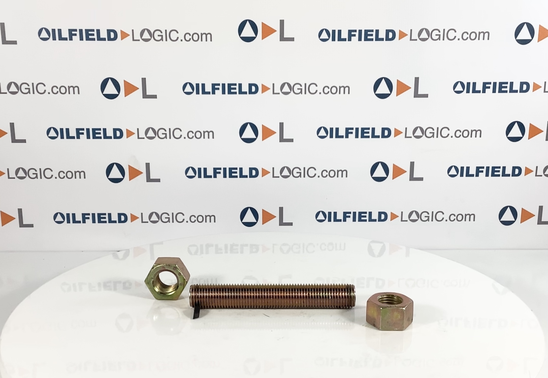  Stud, THD, 1 1/8"-8 x 7 1/2", Zinc