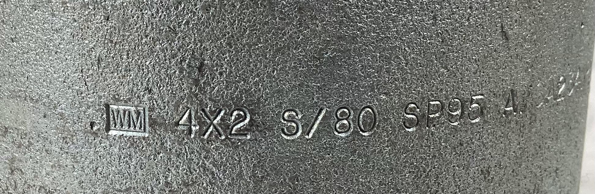 Nipple, Swage, THD, 2"x4", XH