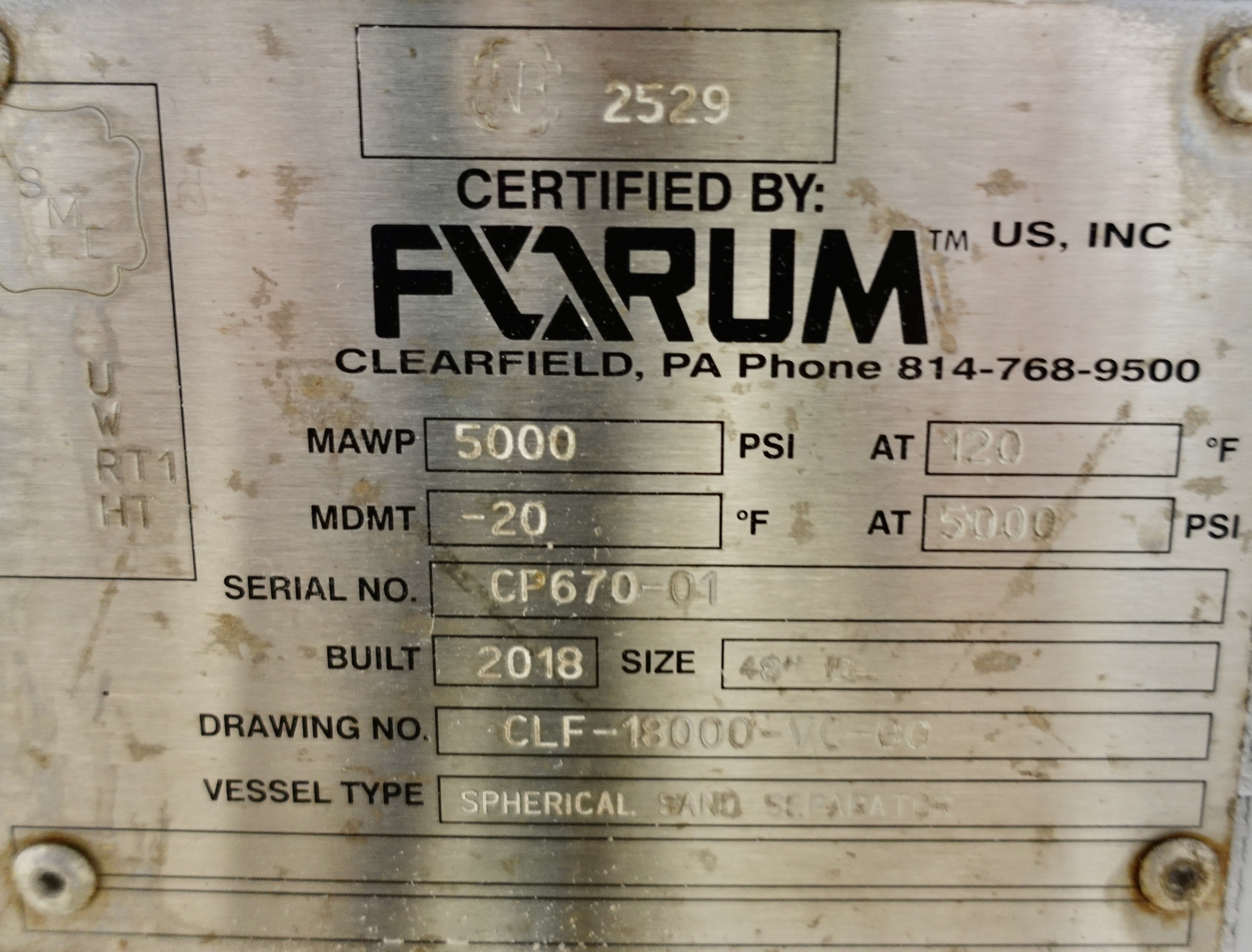 Refurbished Sand Trap, Spherical, 48", 5000#