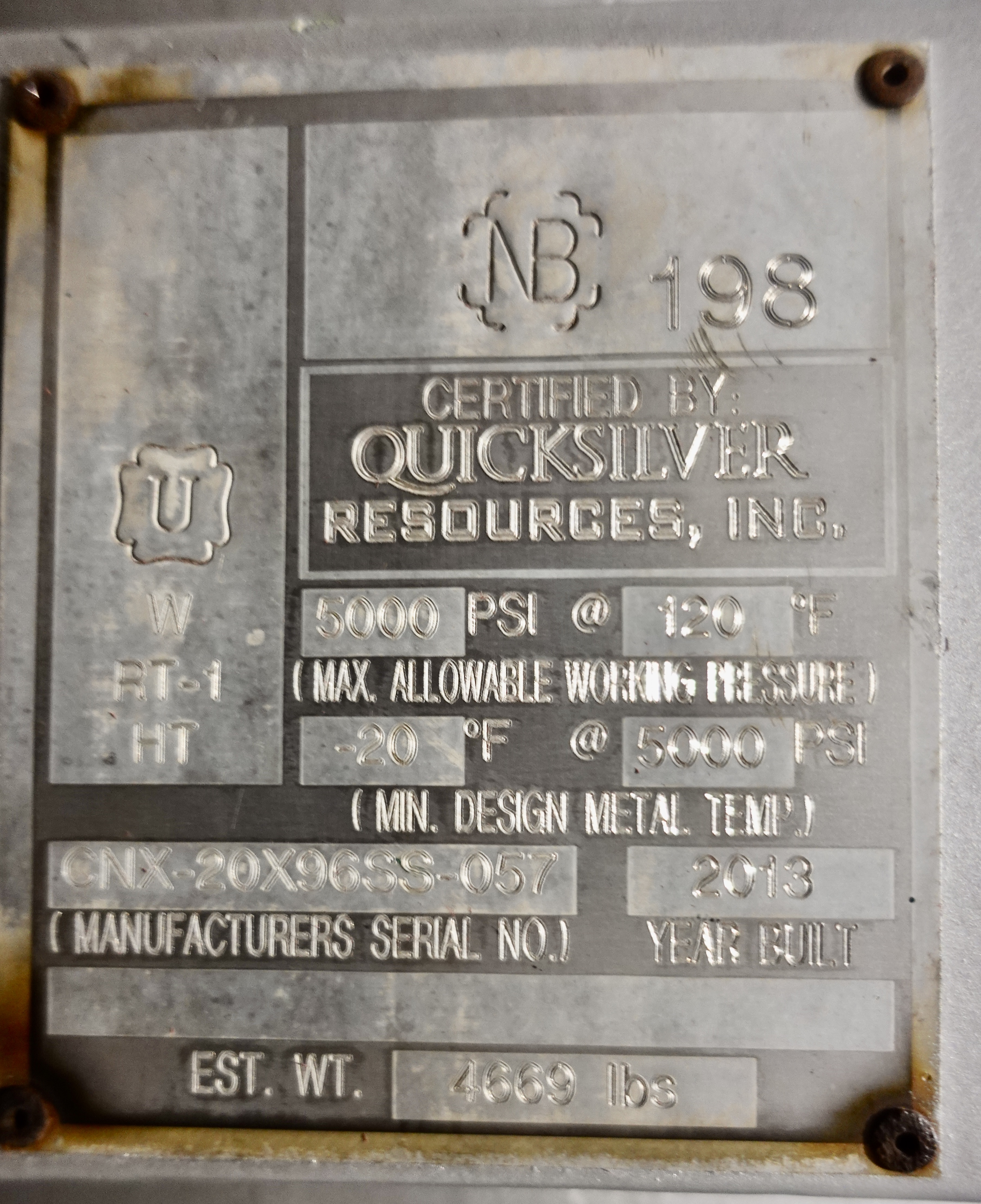 Refurbished Sand Trap, Gravity, 20"x8', 5000#