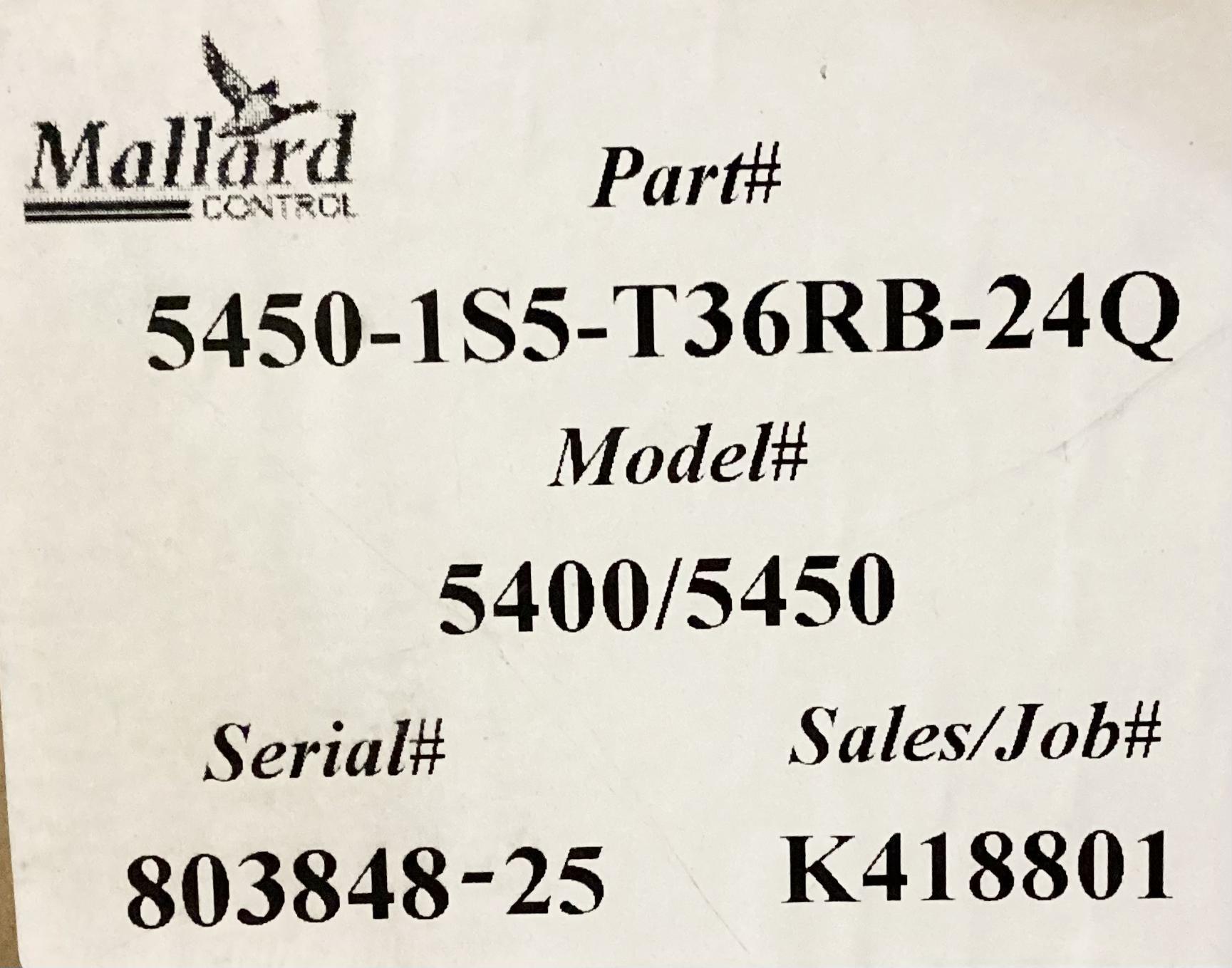 Valve, Control, Mallard , 1", 3750#