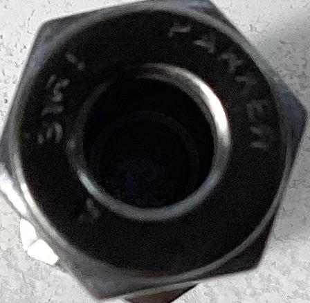 Fitting, Tube, Stainless Steel, 1/4"x1/4", Tubing x MNPT, Flareless Bite