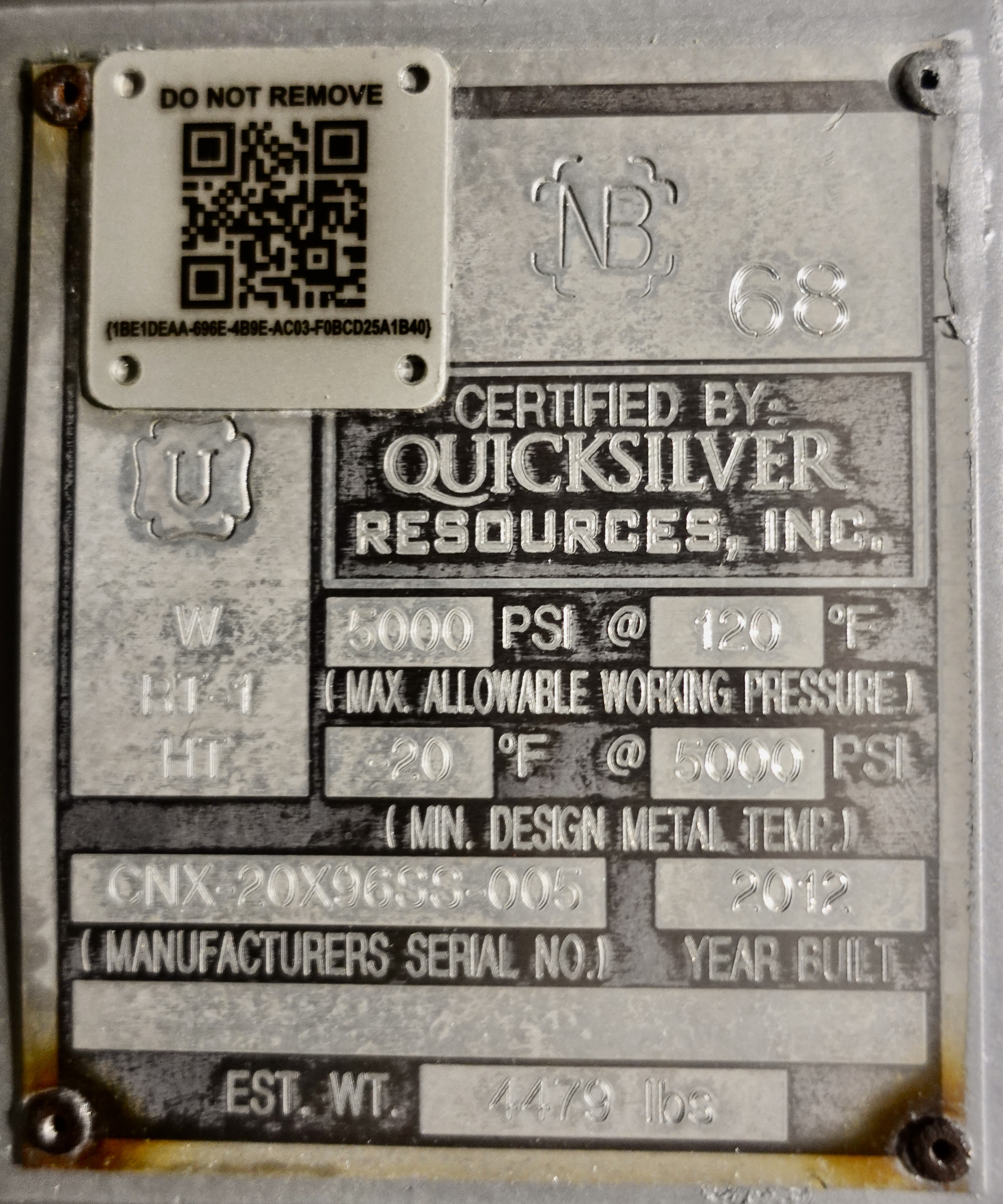 Refurbished Sand Trap, Gravity, 20"x8', 5000#