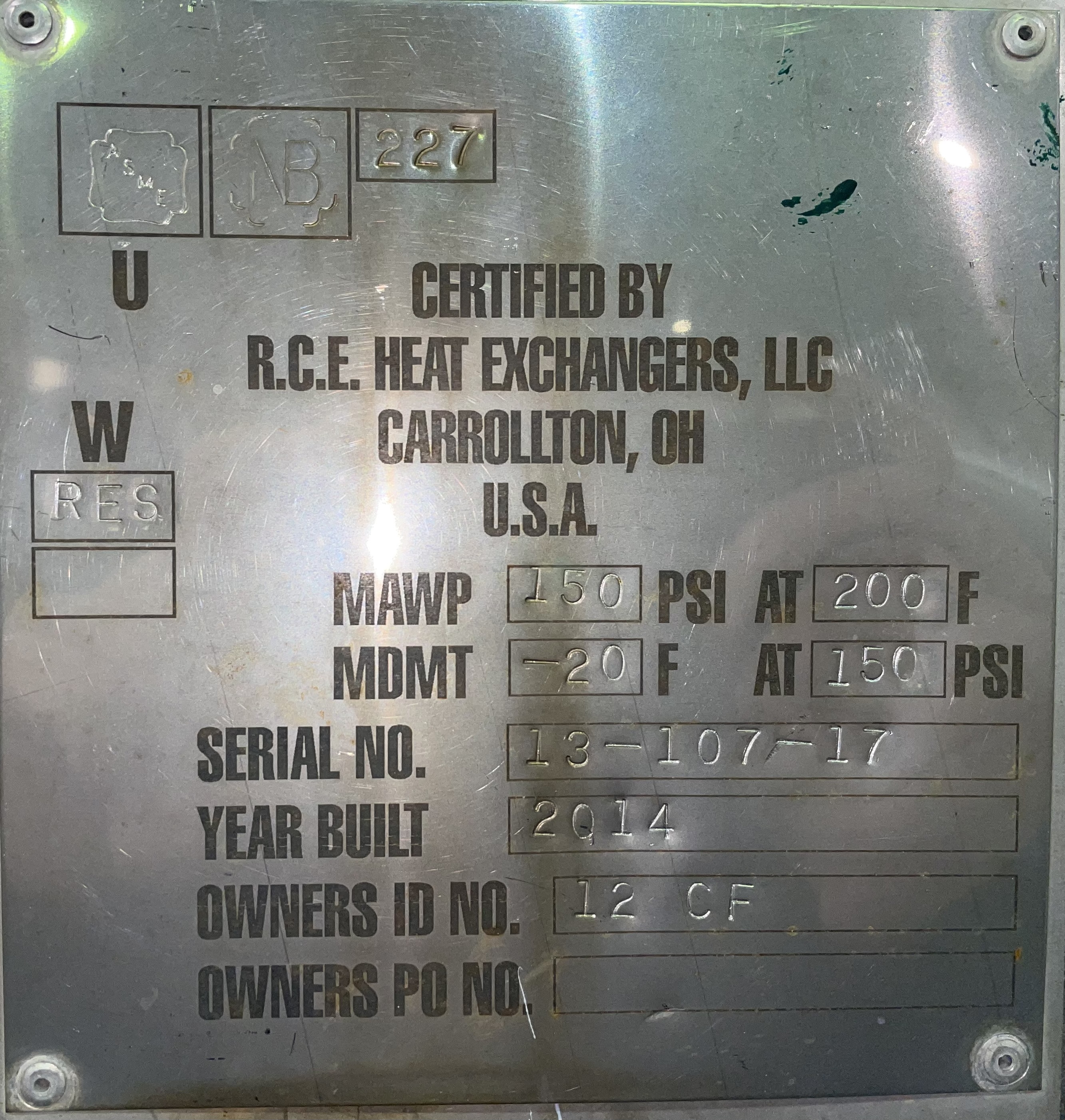 Used Dehy, Regen, 500 MBTU