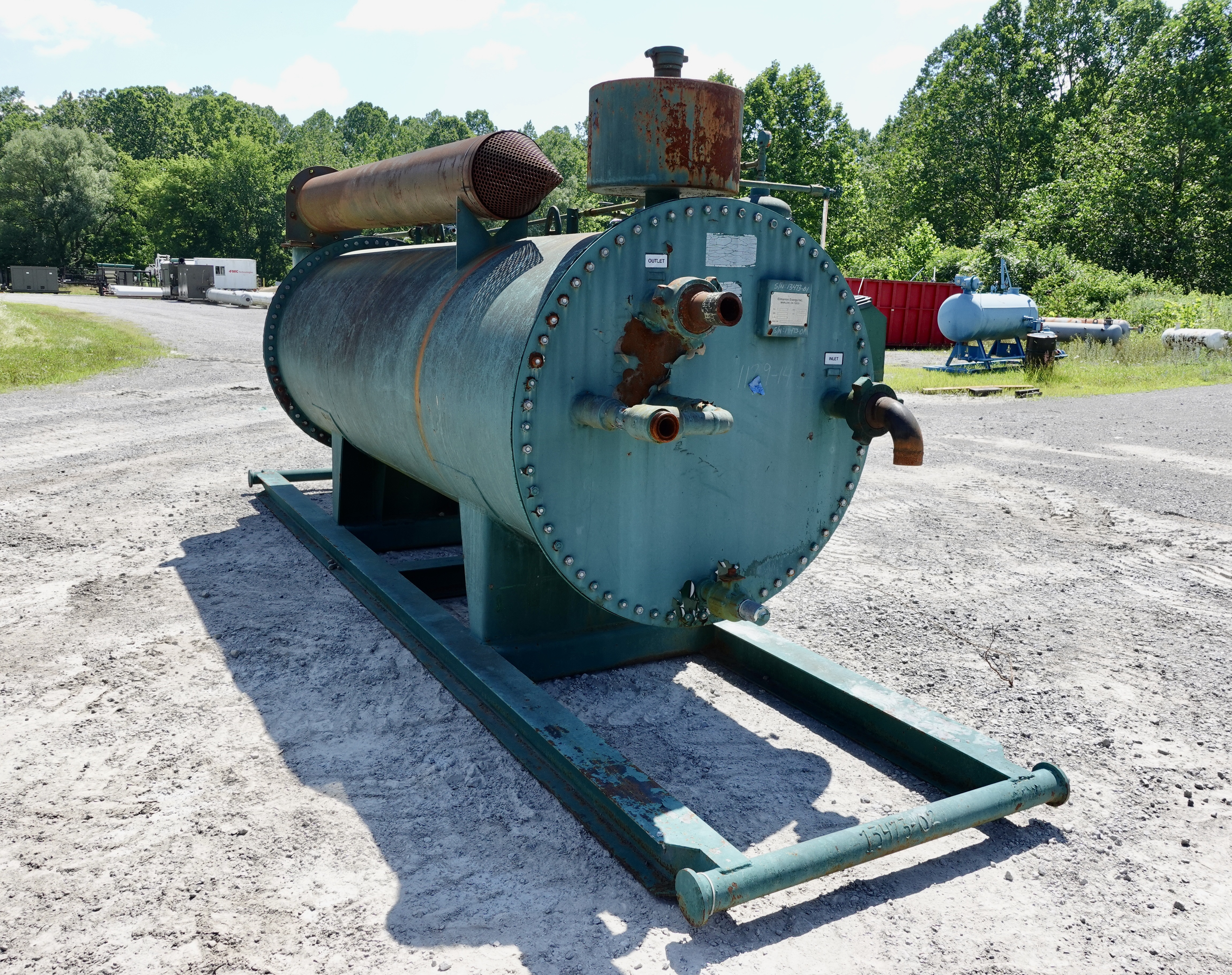 Used Line Heater, 1 mmbtu, 3", 5000#