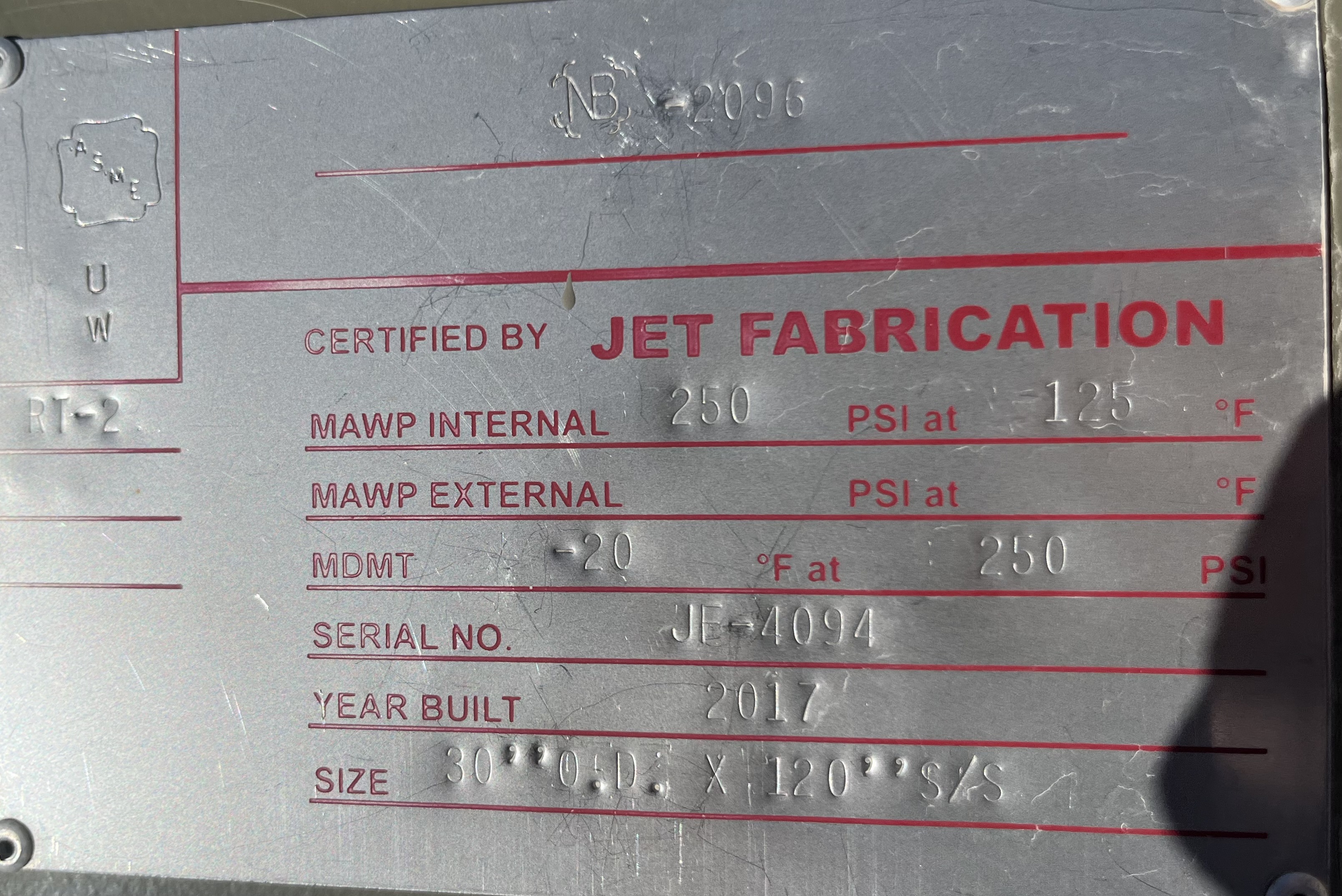 Used Separator, Vertical, 2P, 30"x10', 250#