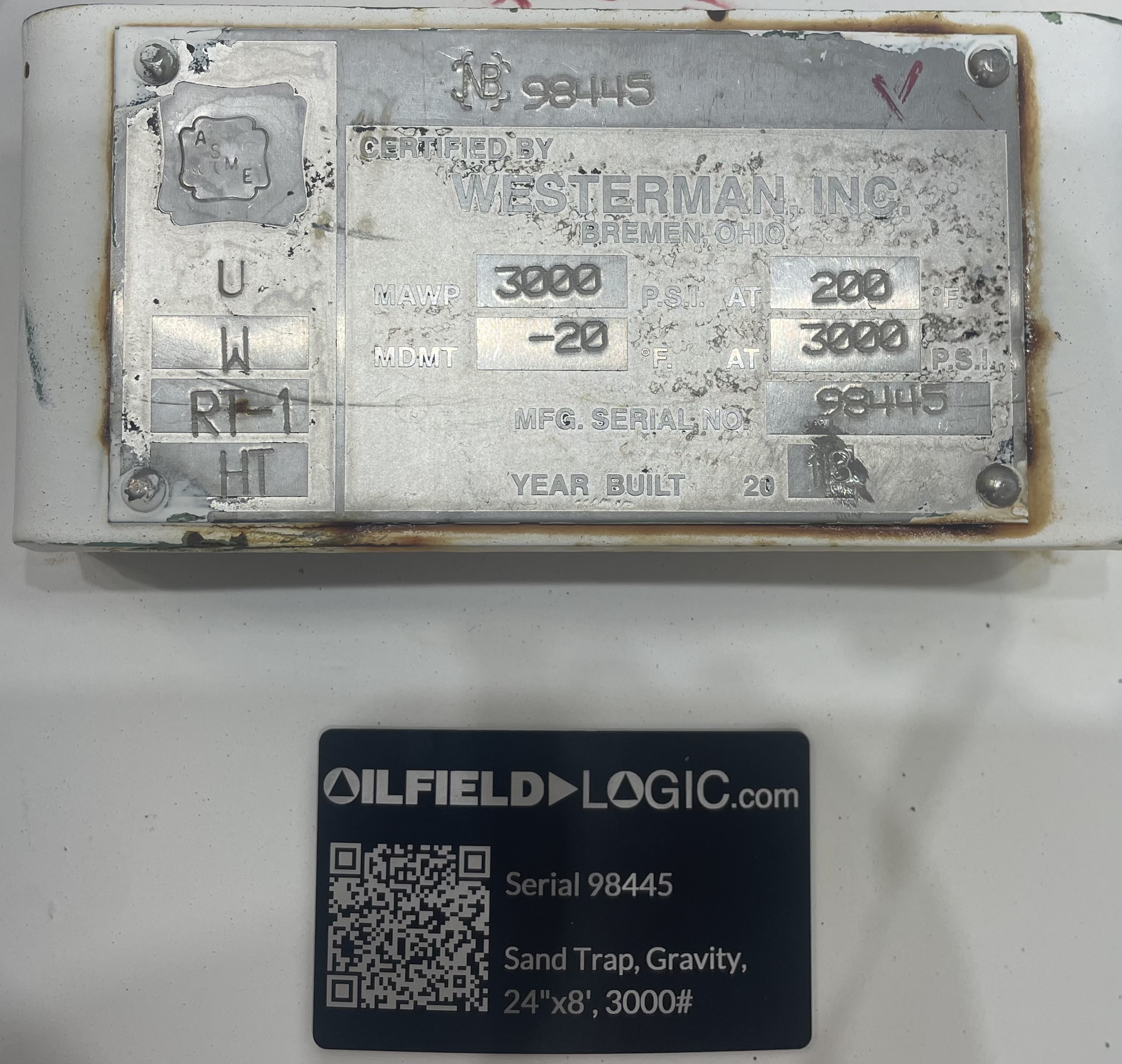 Used Sand Trap, Gravity, 24"x8', 3000#