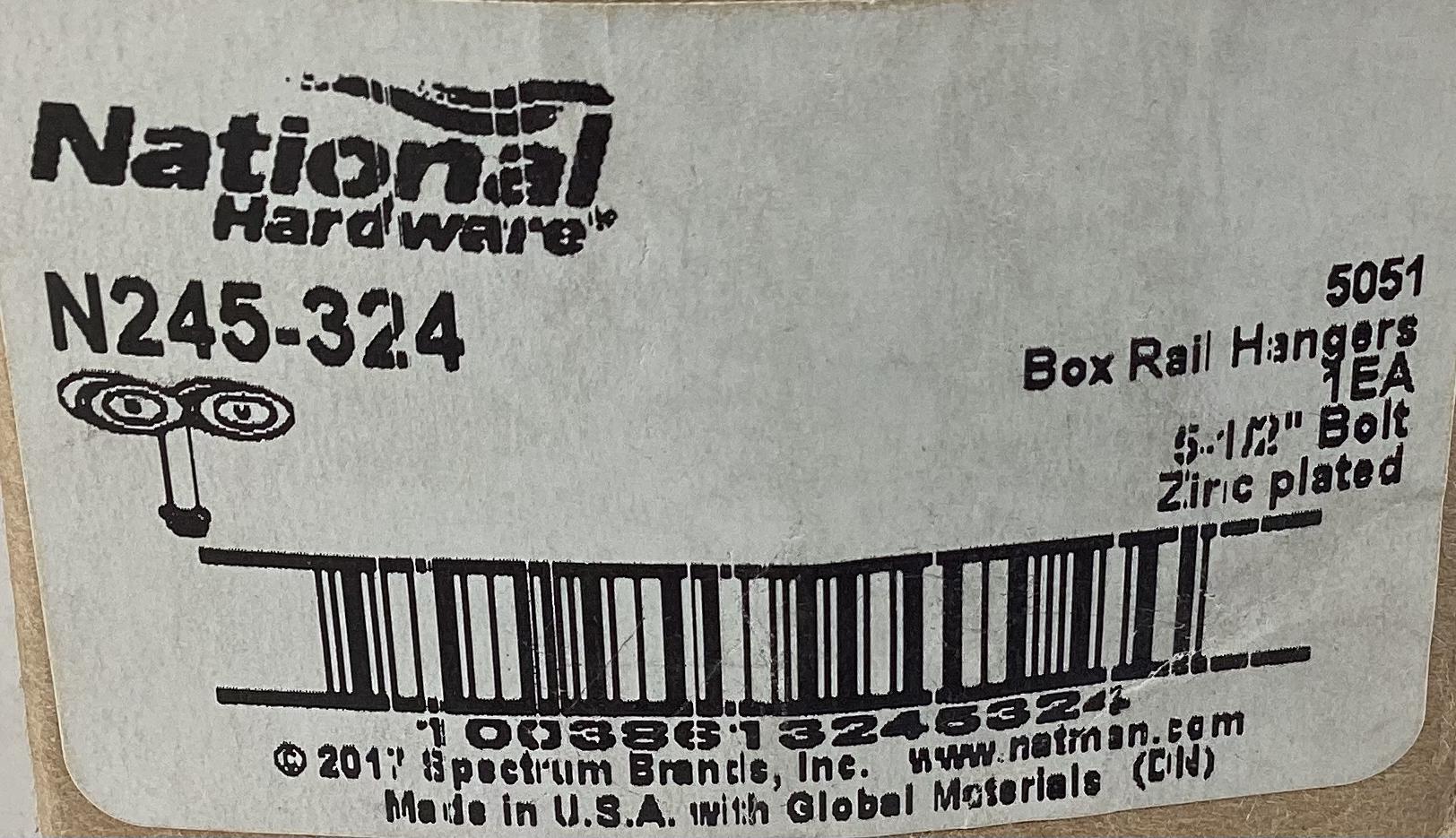 Box Rail Hangers, 5-1/2"