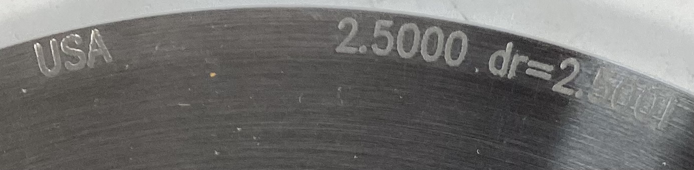 Orifice, Plate, 6", 2.5000", Daniel, RF150-2500, SS