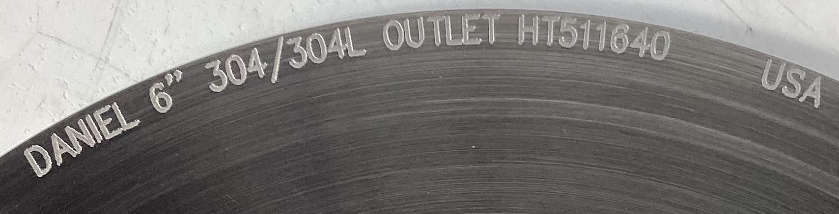 Orifice, Plate, 6", 3.0000", Daniel, RF150-2500, SS