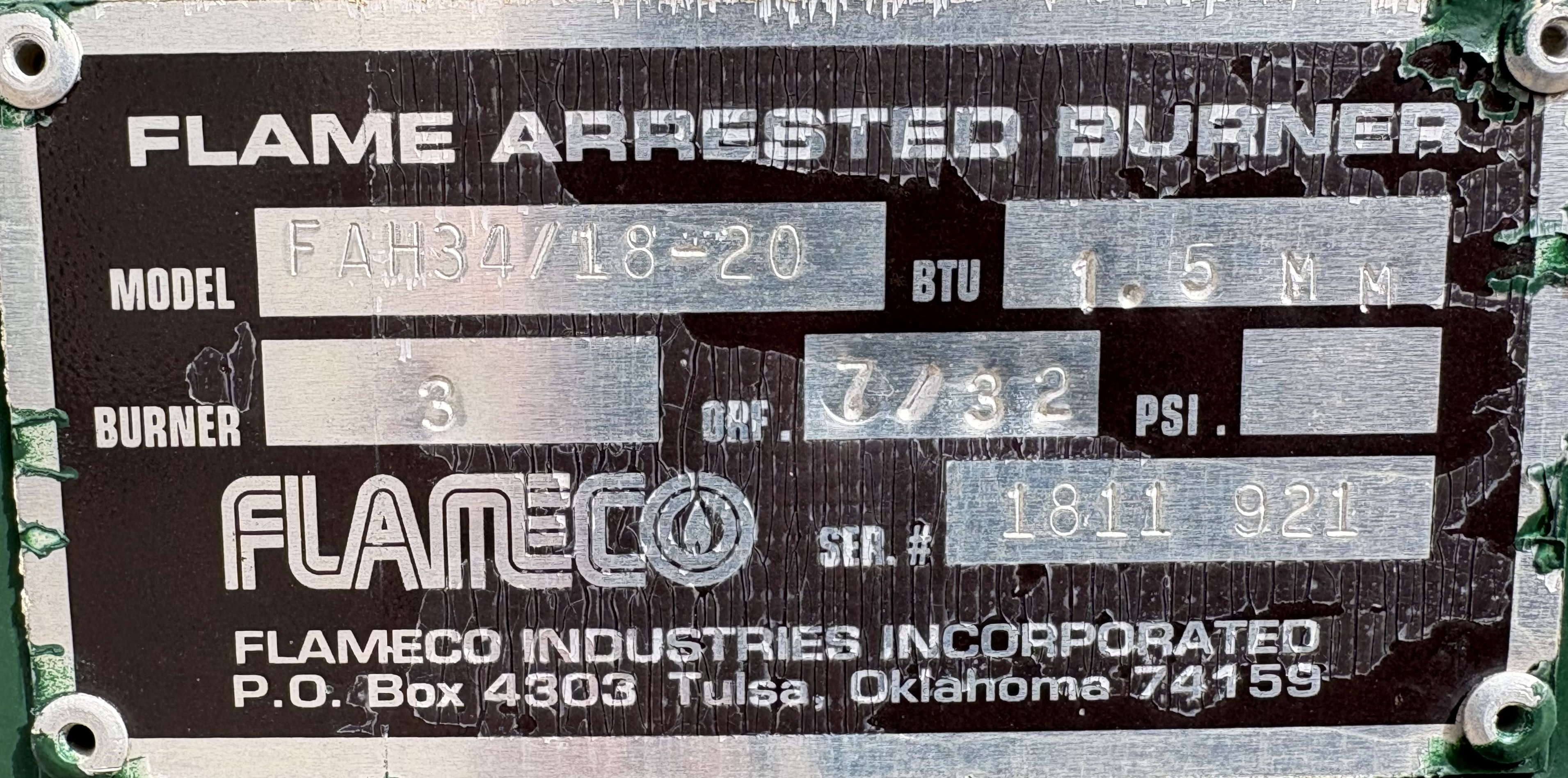 GPU, Single, 30"x8', 1440, 1.5 mmbtu