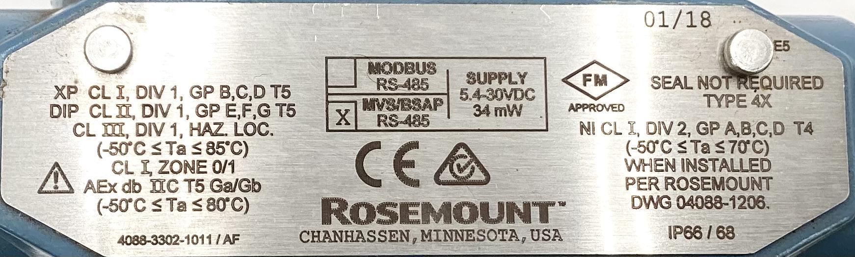 Transmitter, Pressure, 1/2", 1500#