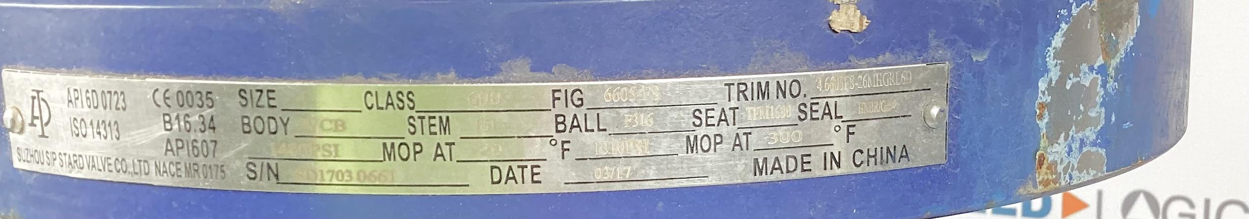 Valve, Ball, Flanged, 4", 1480#
