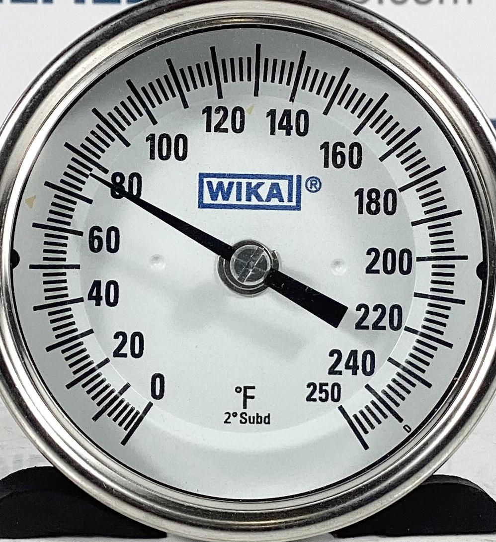 Gauge, Temperature, 1/2"x3"x6", 0-250°F