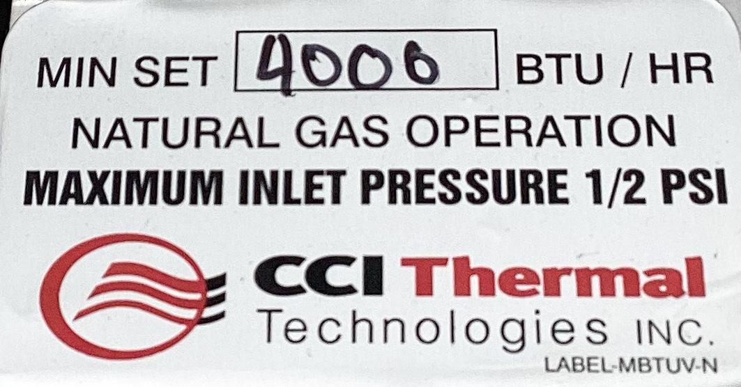Valve, Control, Thermostatic Temperature , 3/8", 4000BTU