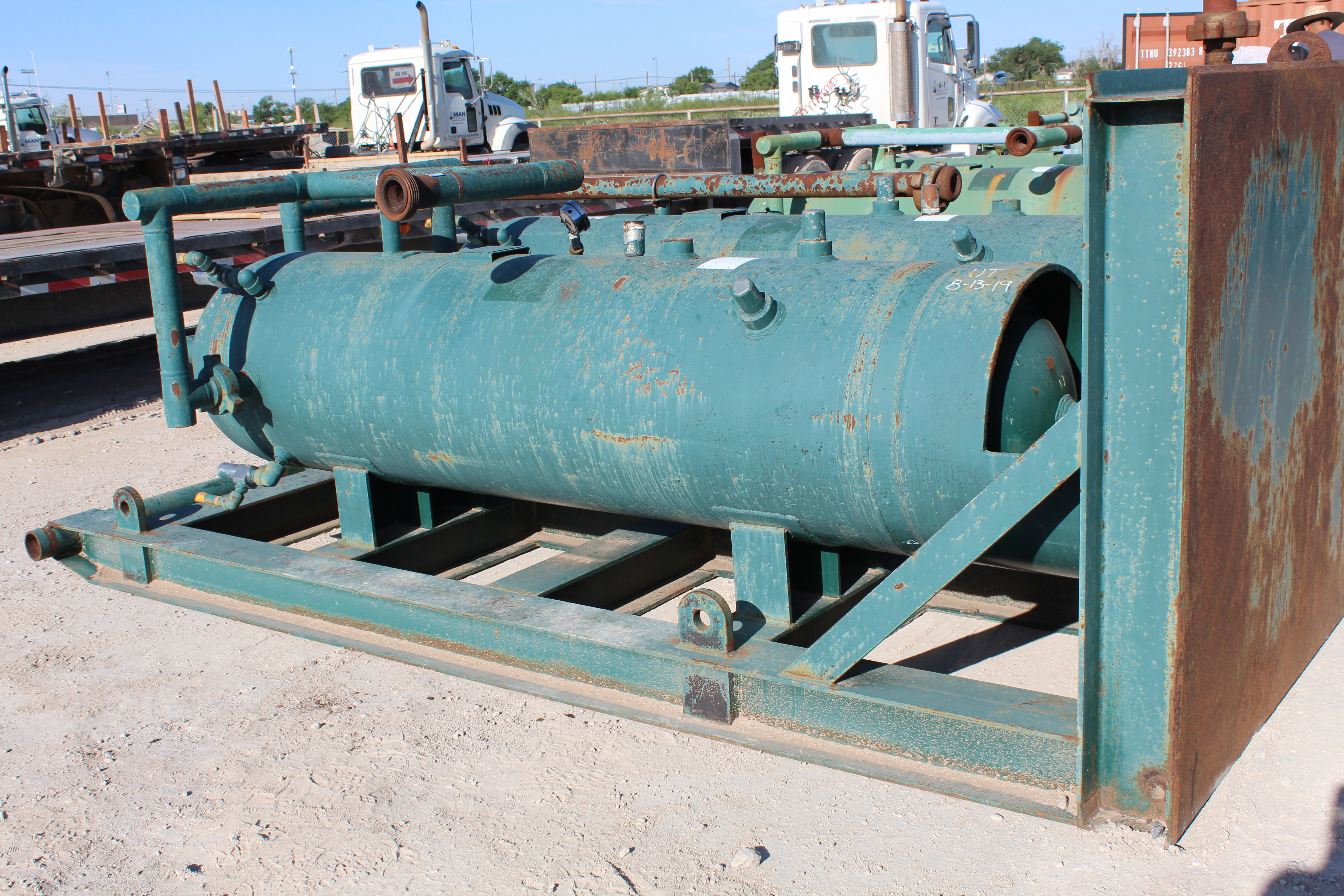 Used Sand Trap, Double, Gravity, 30"x8', 3000#