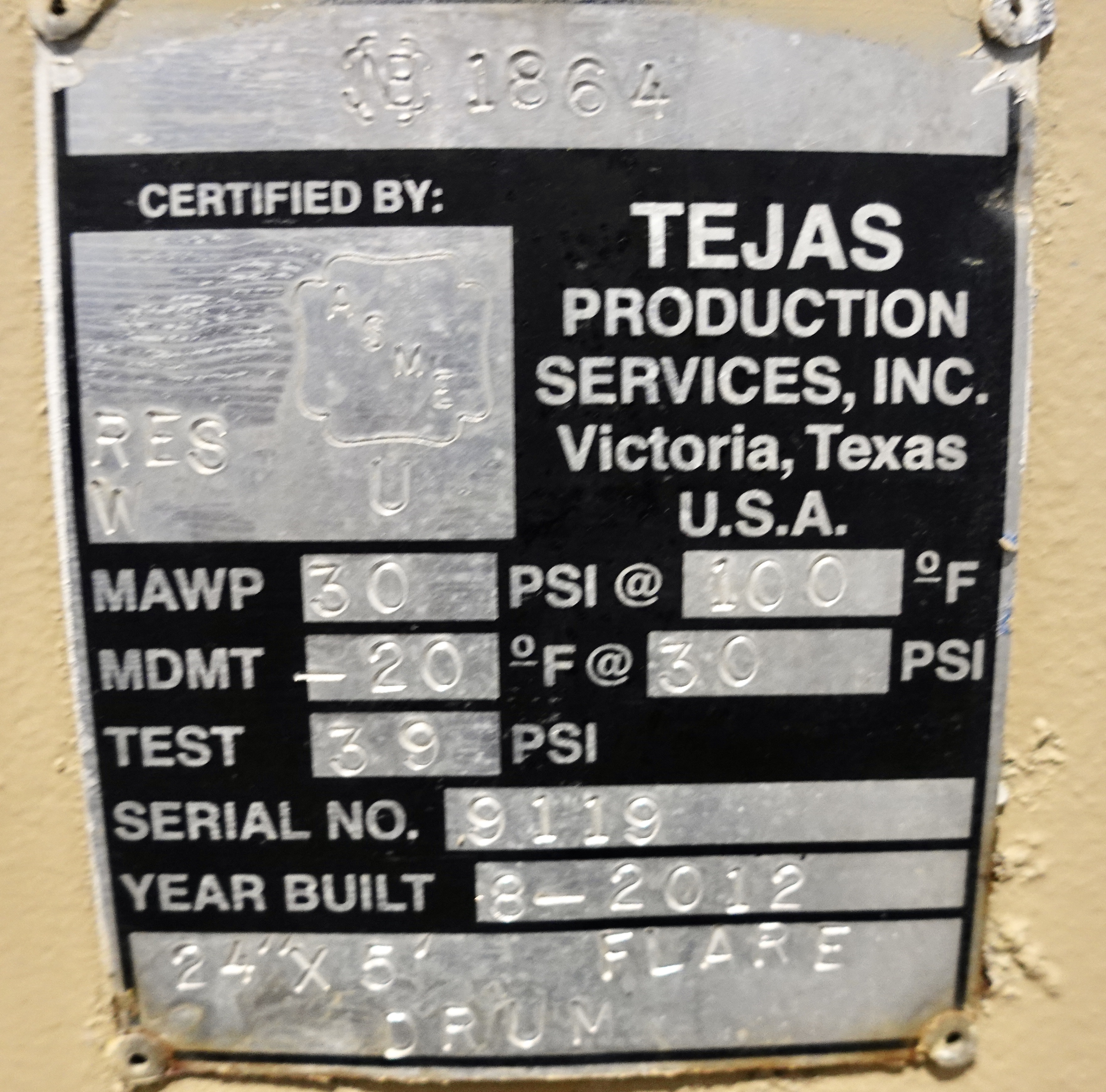 Used Flare Knockout, 24"x5', 30#