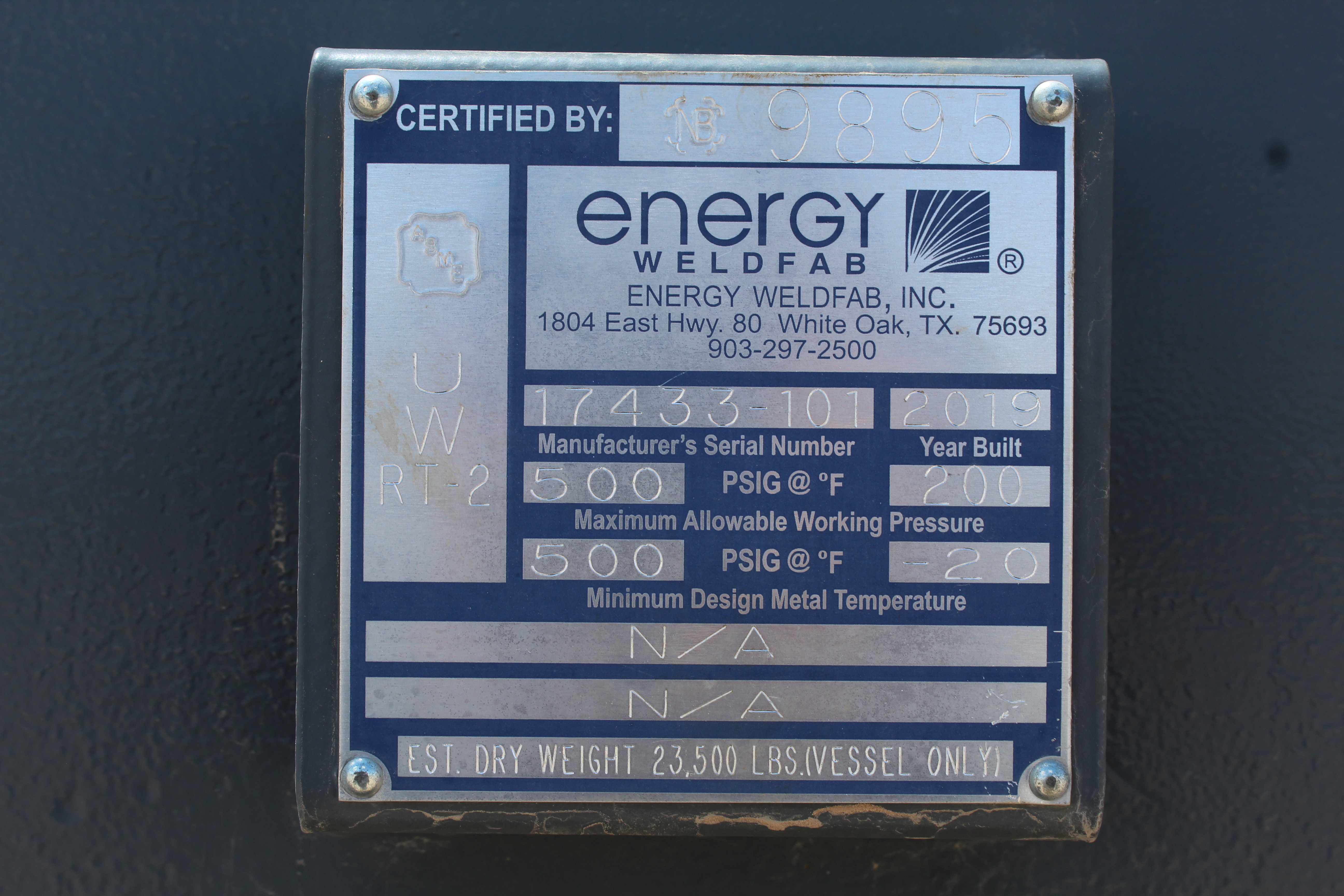 Used Separator, Horizontal, 4P, 72"x20', 500#