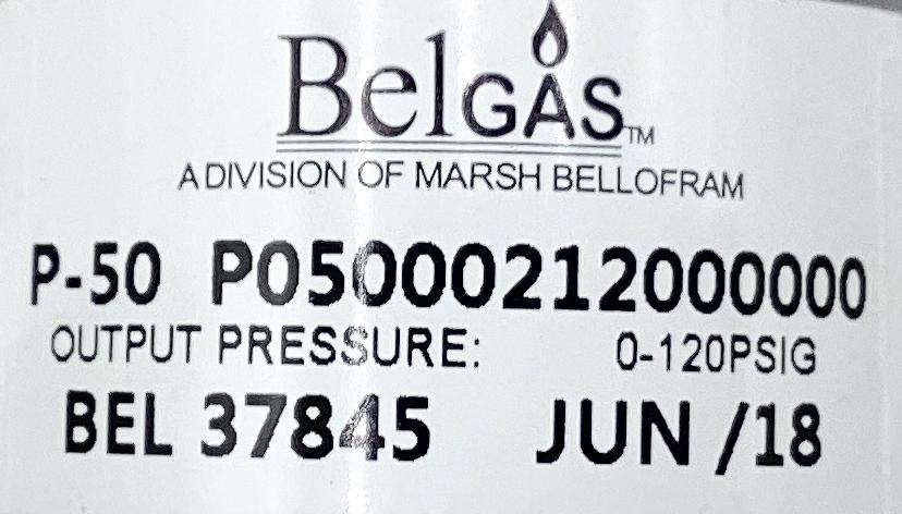 Regulator, Belgas, 1/4", 0-120#