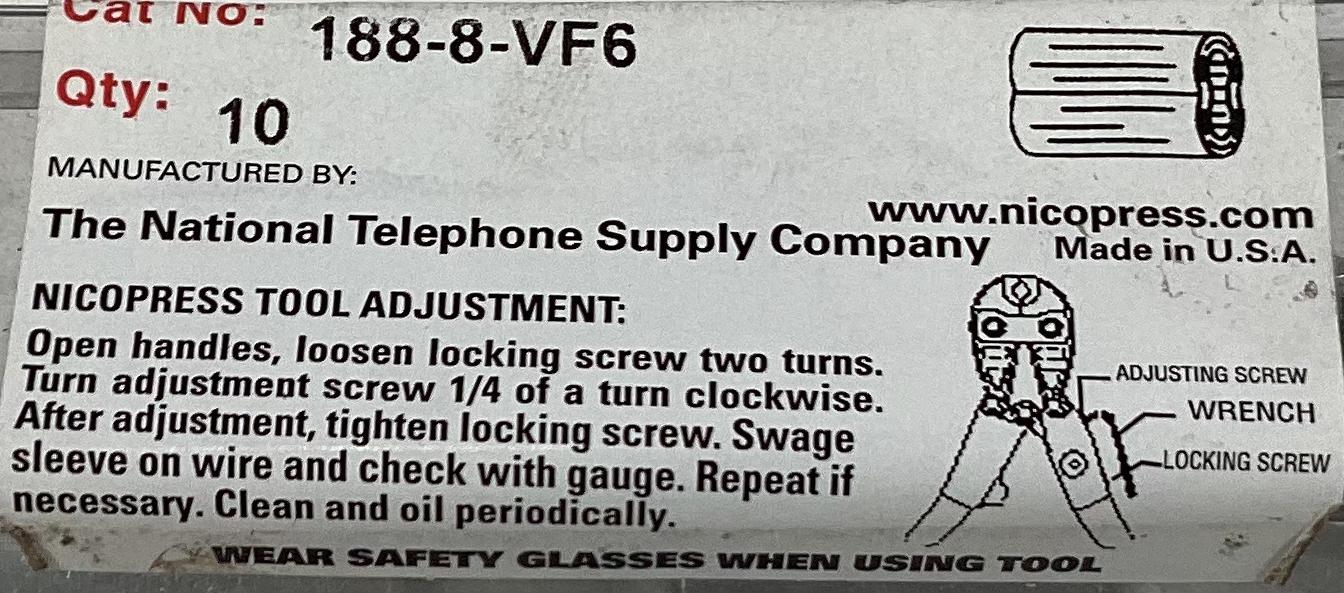 Sleeve & Tap, Oval, 10pcs/pk