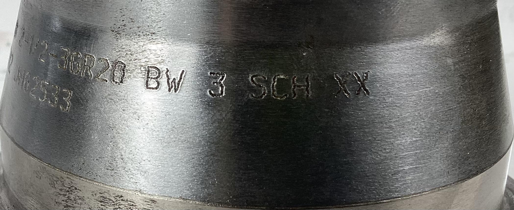 Hub End, 3" WN XXH