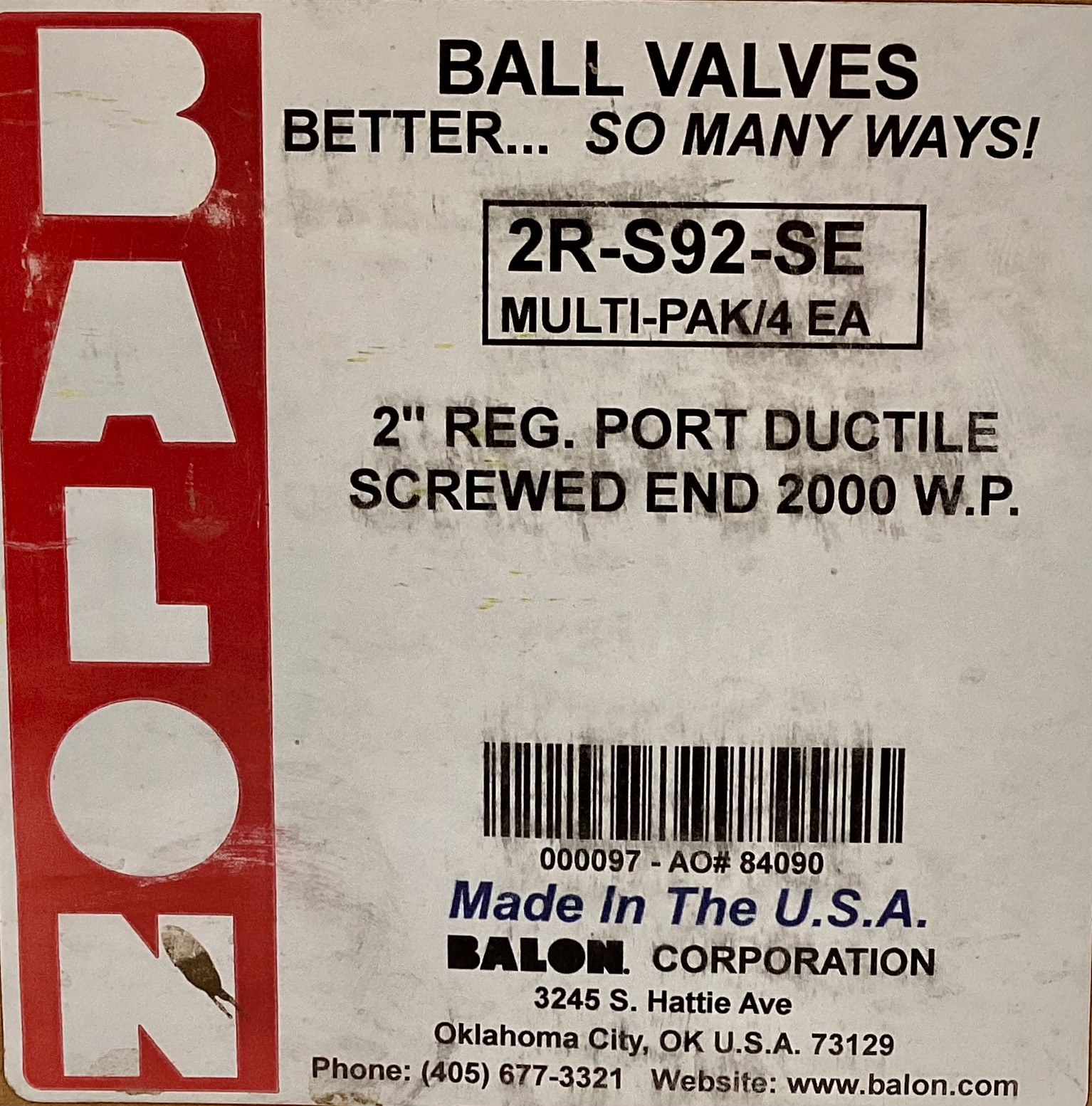 Valve, Ball, FxF, 2", 2000# (Series S)
