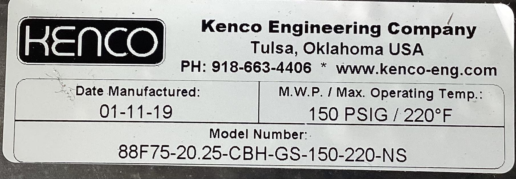 Kenco 1"x1/4"x21-5/8", 150#