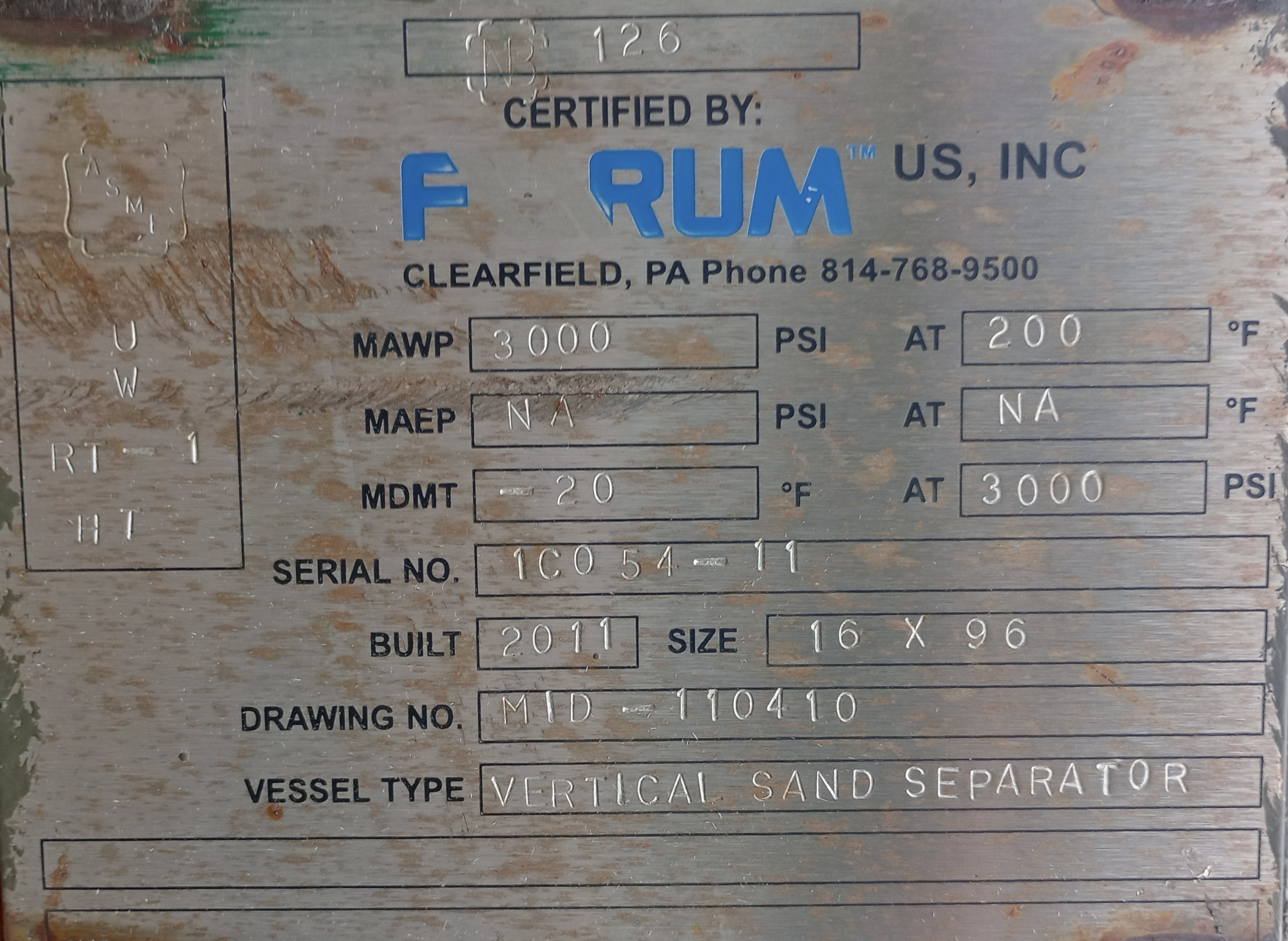 Used Sand Trap, Gravity, 16"x8', 3000#