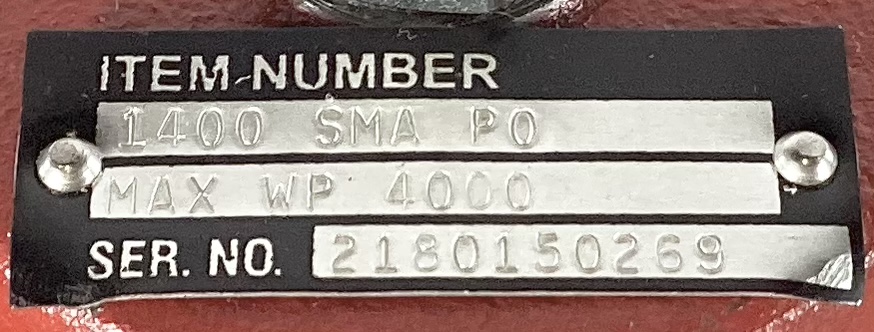 Valve, Control, Kimray, 1" Angle body, 1" Trim, 4000#