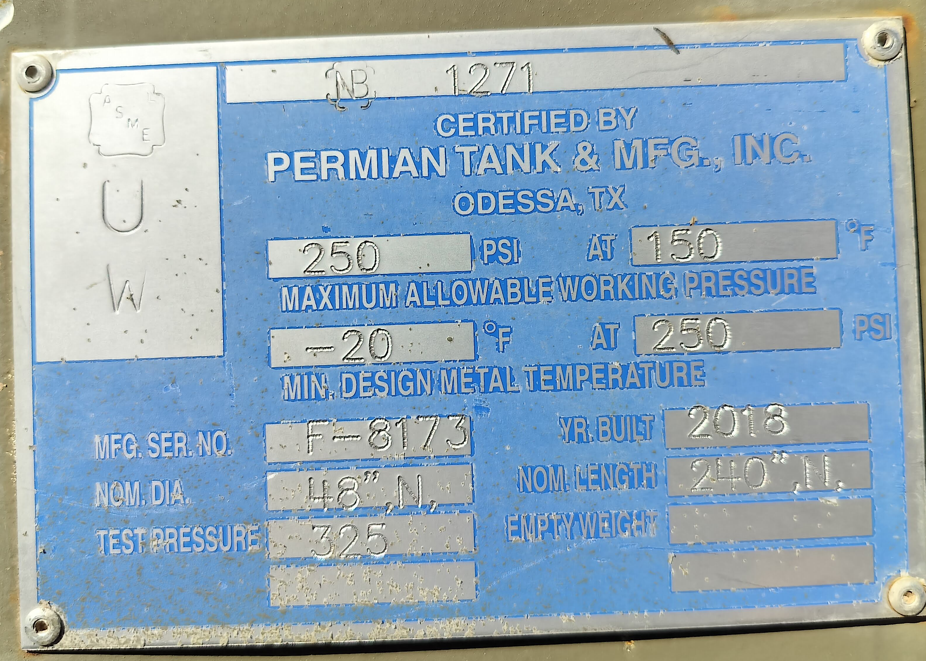 Used Separator, Vertical, 2P, 48"x20', 250#