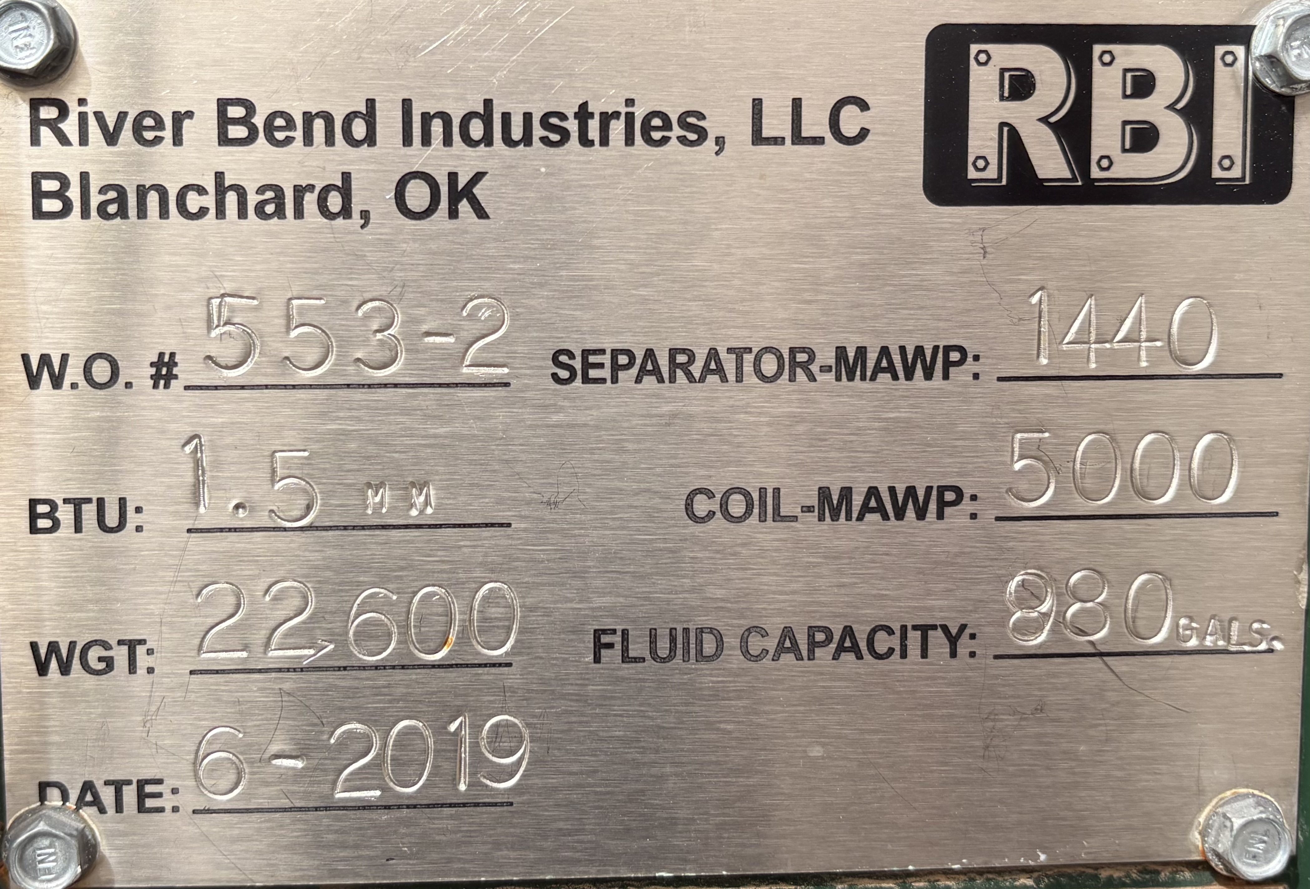 GPU, Single, 30"x8', 1440, 1.5 mmbtu