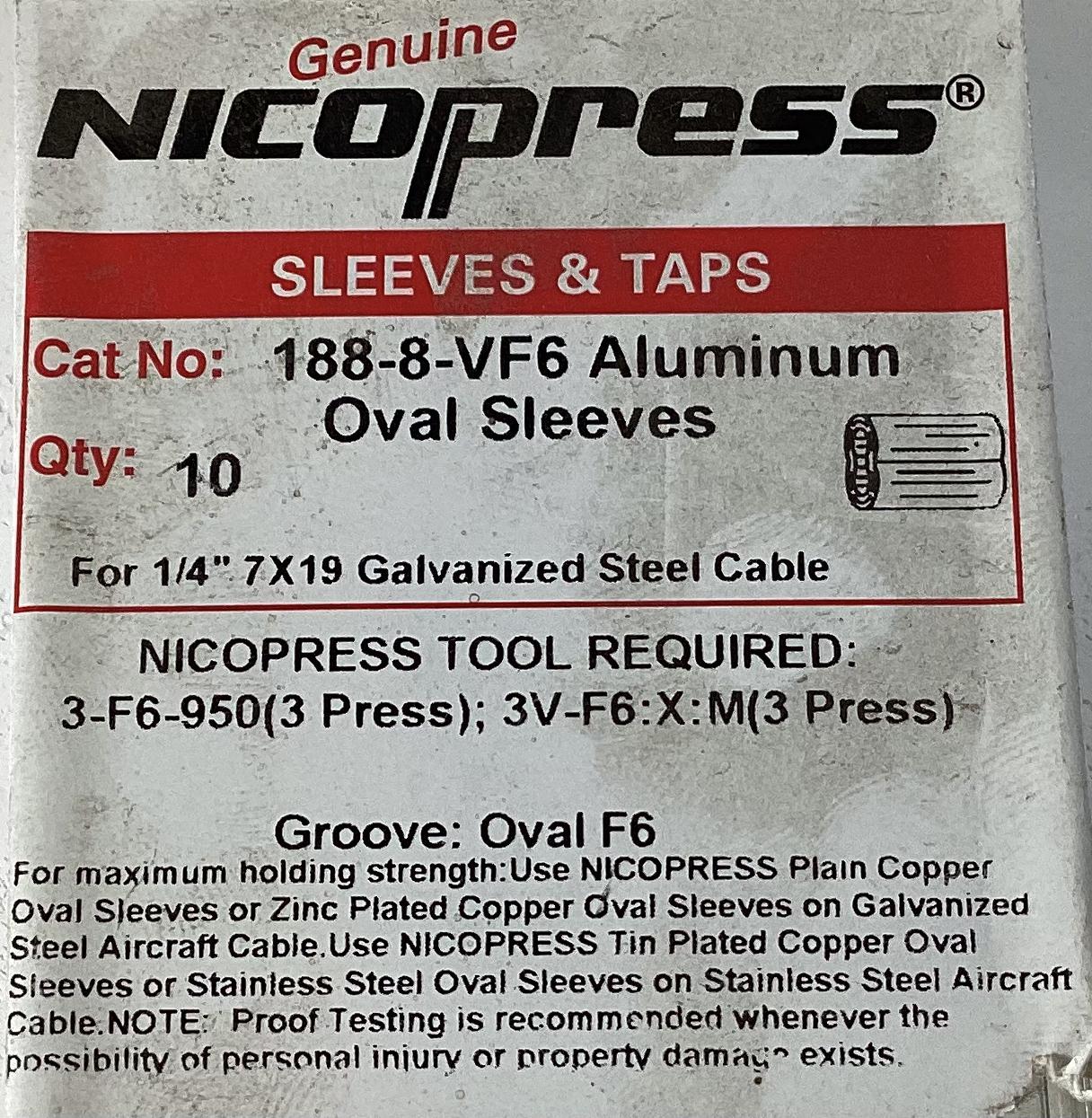 Sleeve & Tap, Oval, 10pcs/pk