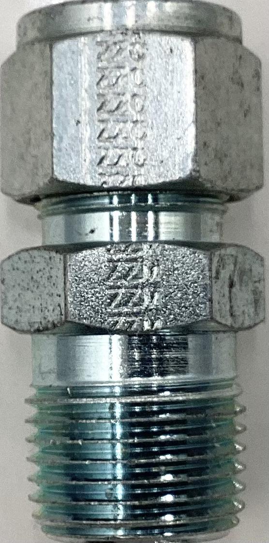 Fitting, Tube, Stainless Steel, 1/2"Tx1/2"MNPT