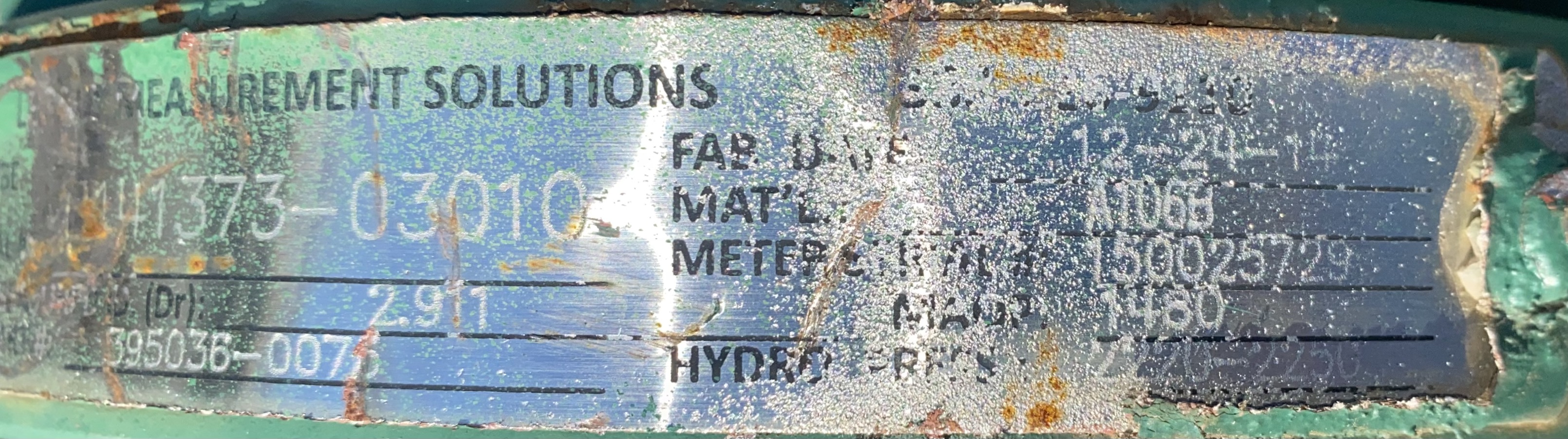 Meter Run, 3", 1480#