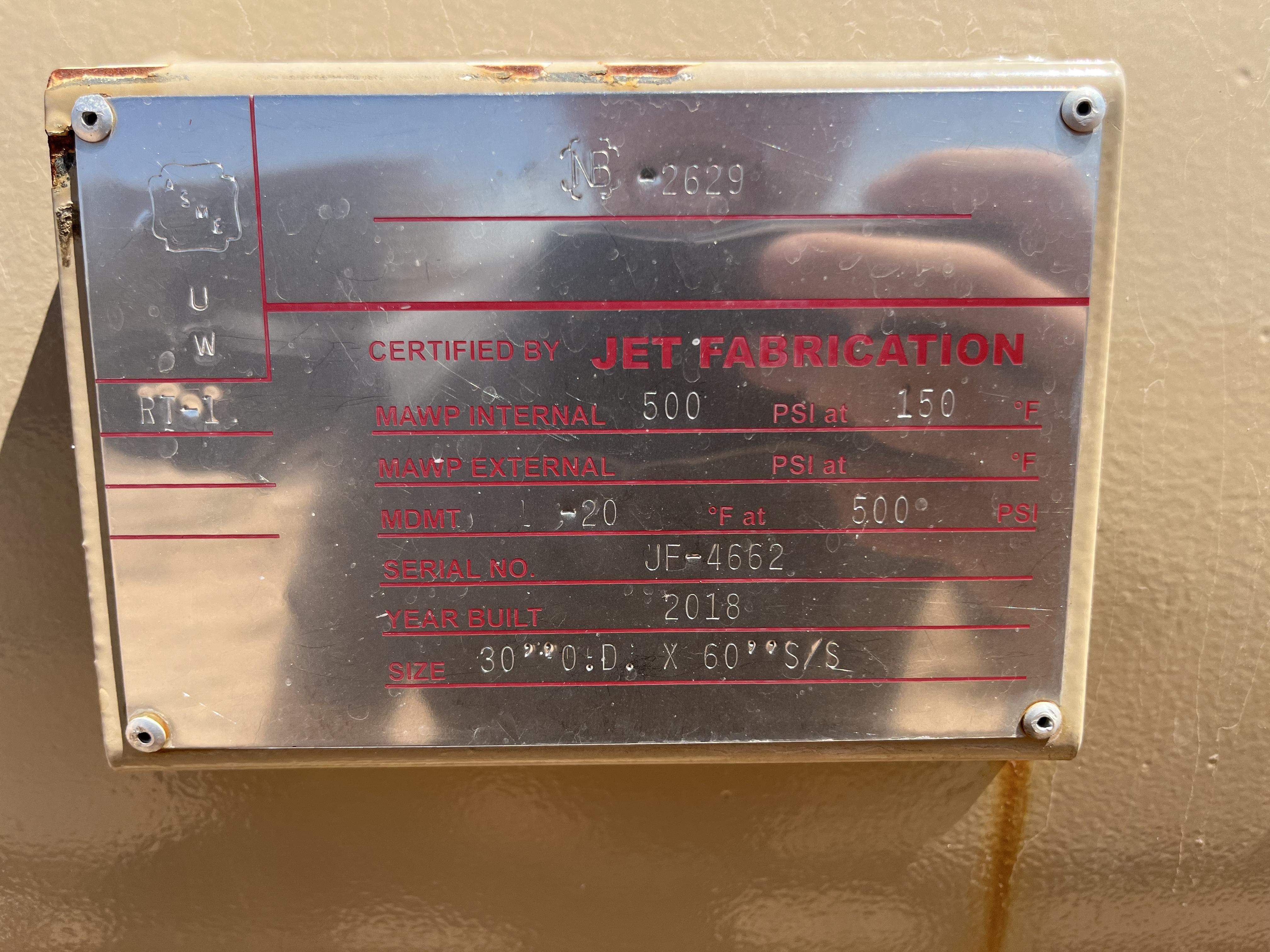 Used Separator, Horizontal, 2P, 30"x5', 500#