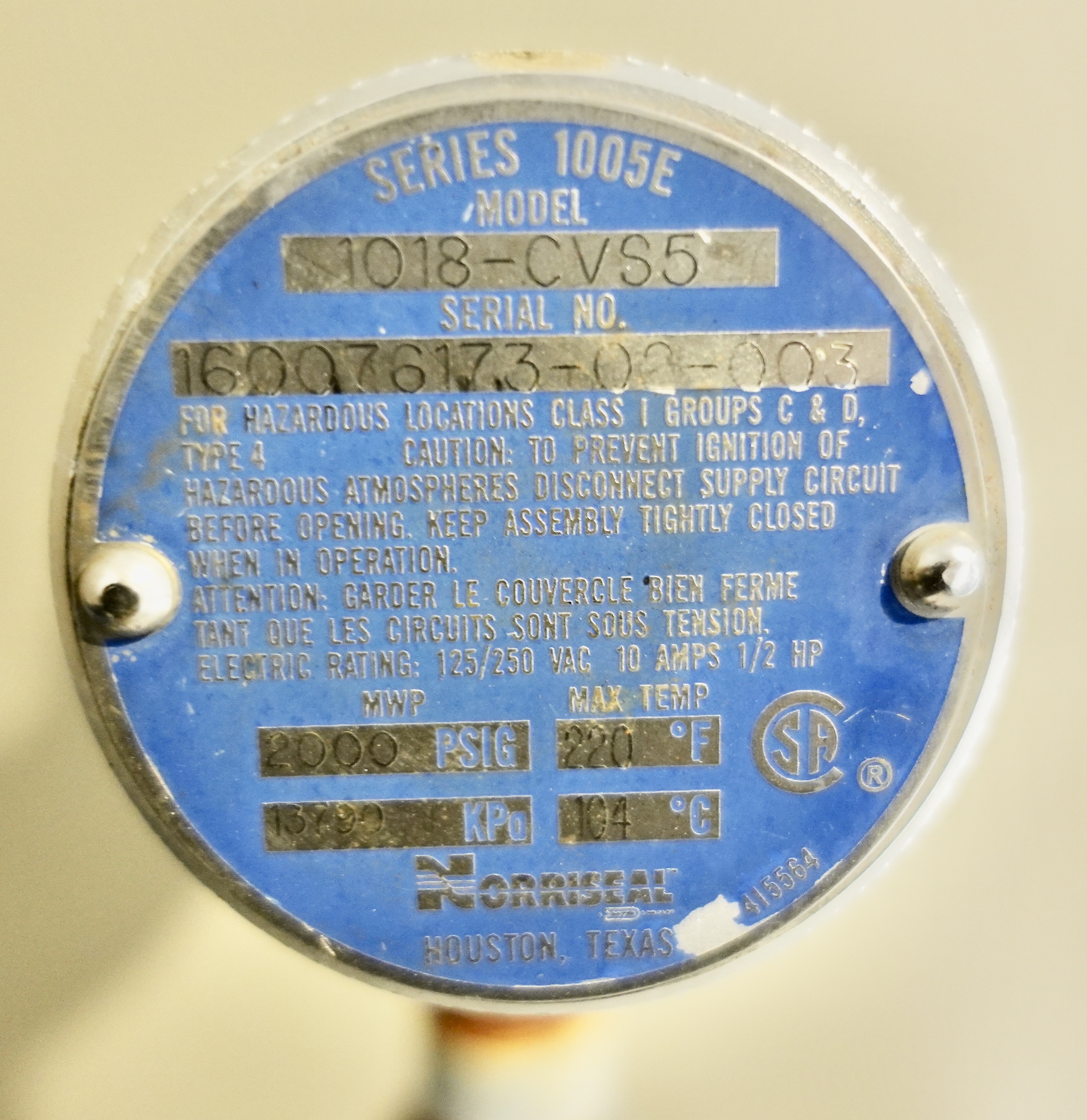 Used Separator, Vertical, 2P, 30"x10', 1440#