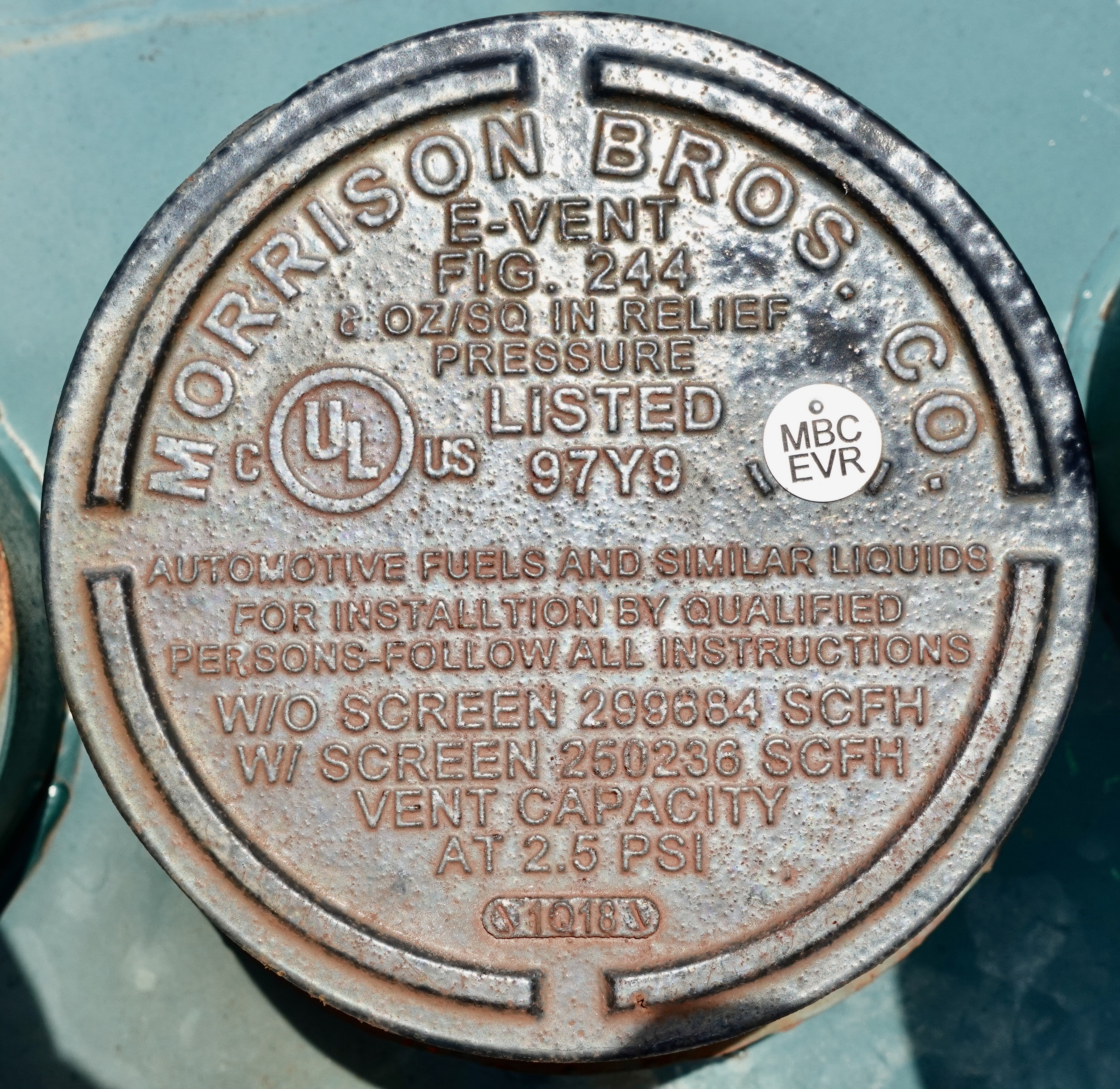 Used Storage Tank, 65"x12', 2000 gal