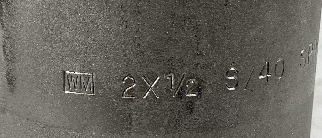 1/2"x2" Nipple, Sch 40