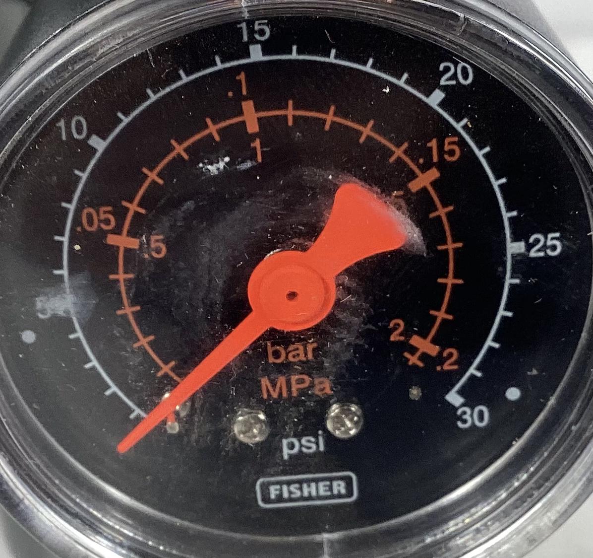 Regulator, Fisher, 1/4", 0-30#