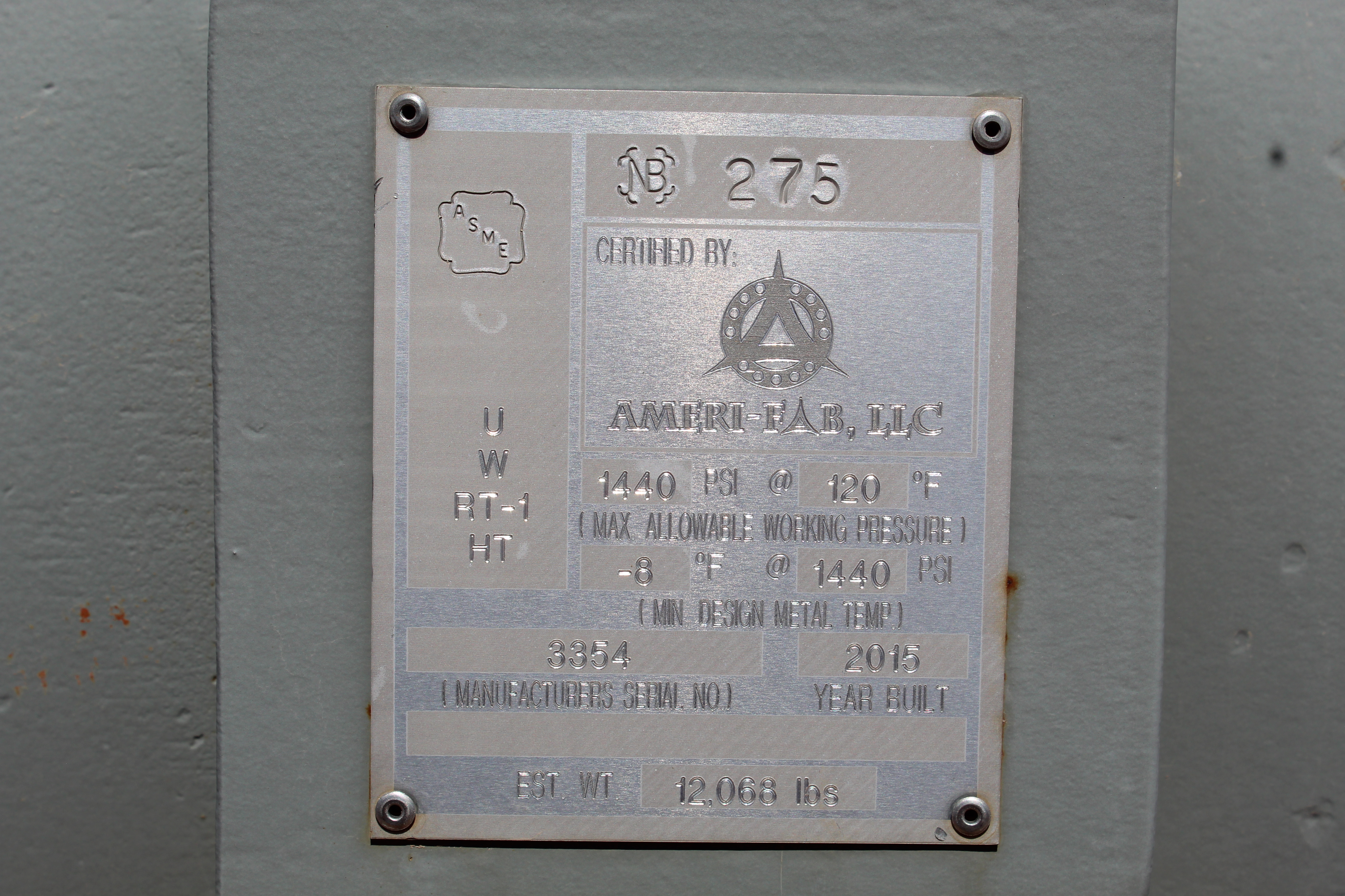 Used 2015 Ameri-Fab 48"x10', 1440#