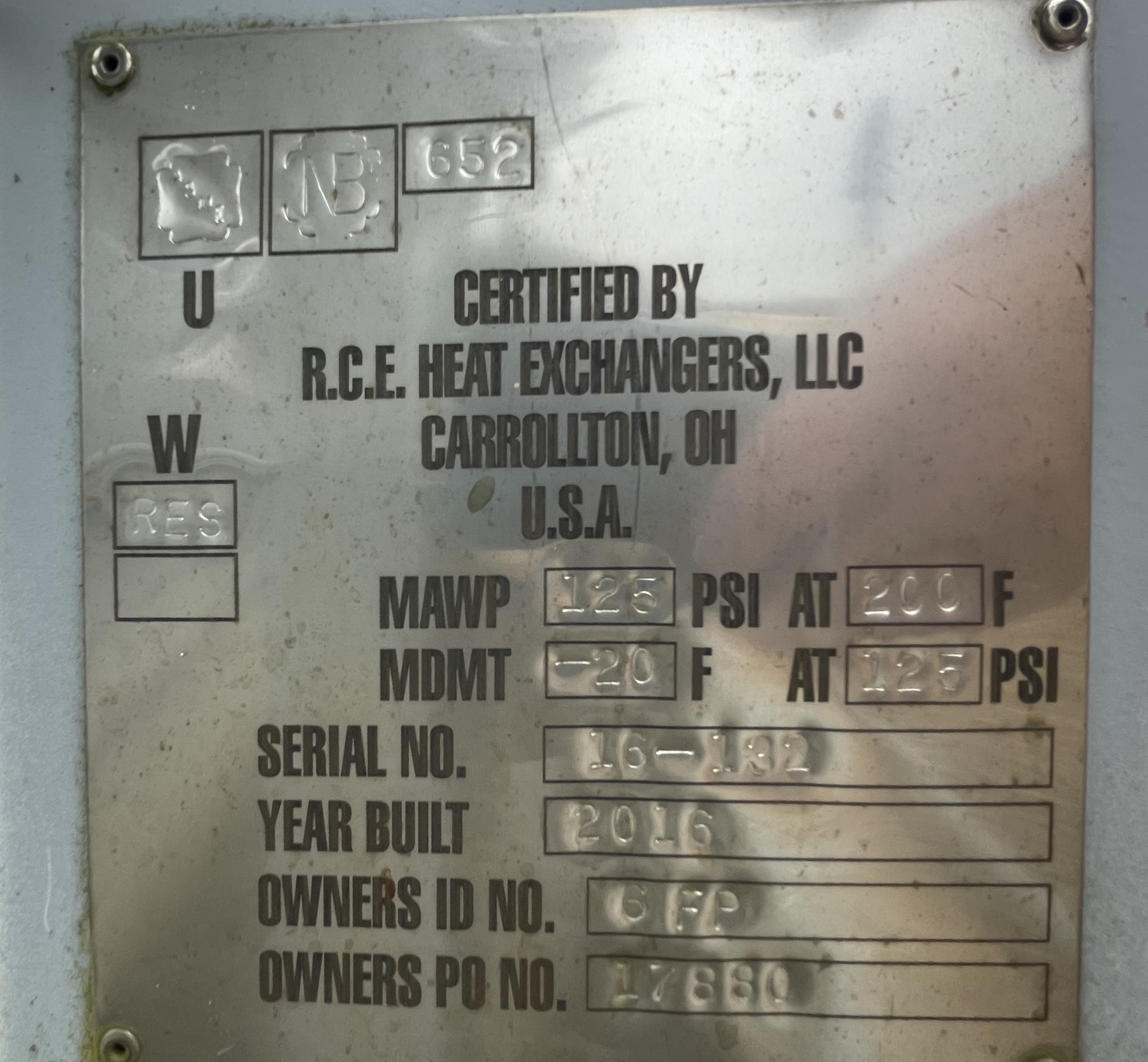 Used Dehy, 500 mbtu, 36" Tower