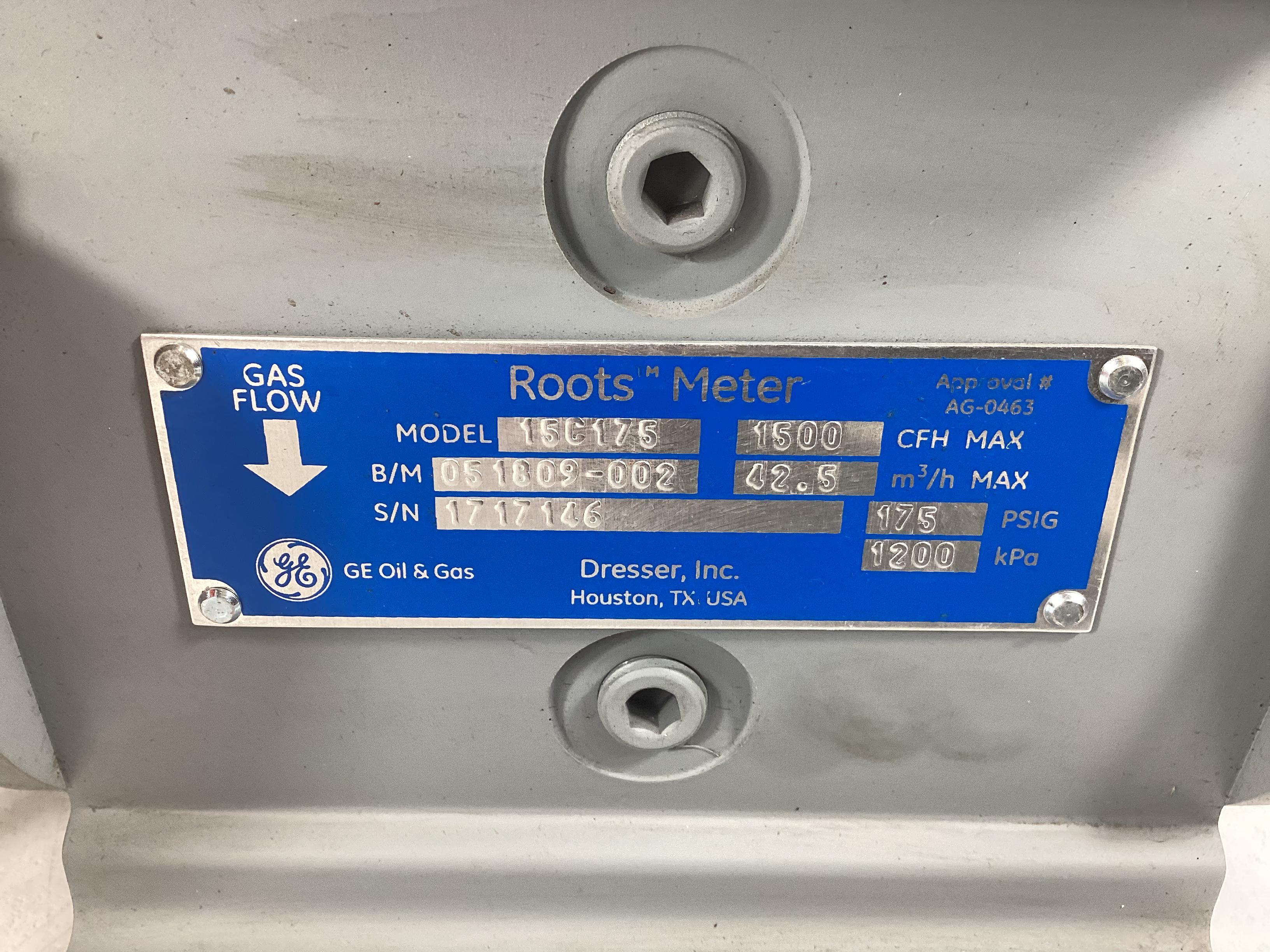 Meter, Roots, Dresser, 15C175, 2", RF150, 175#