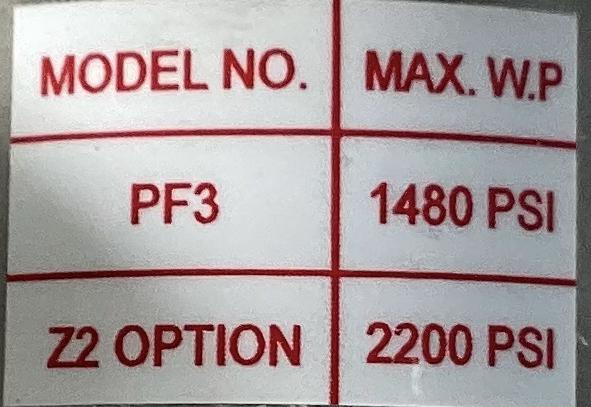 Interceptor Gas Sampler, Model #PF3KL, 1480#