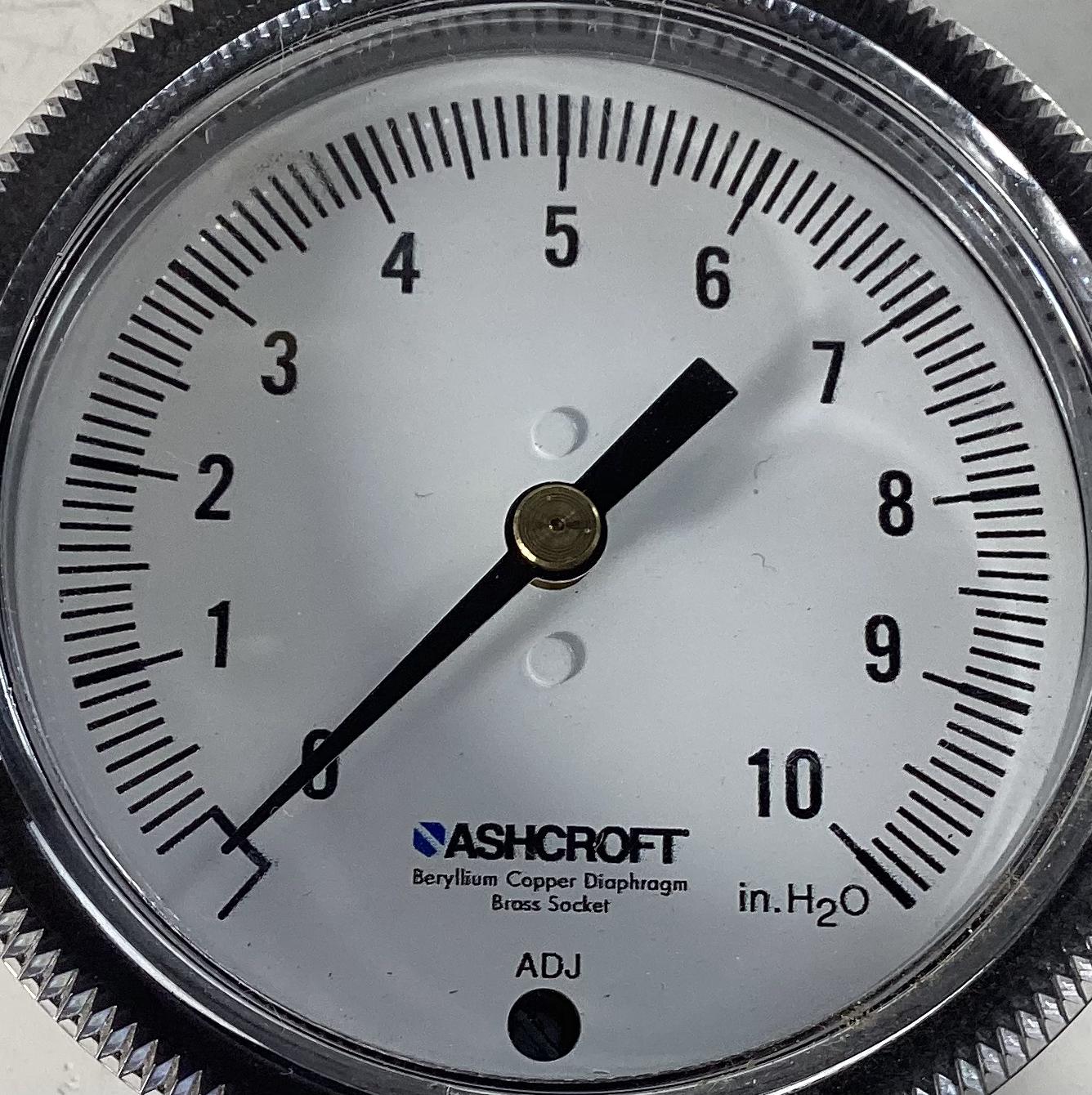 Gauge, Pressure, Dry, 1/4"x2", 0-10#