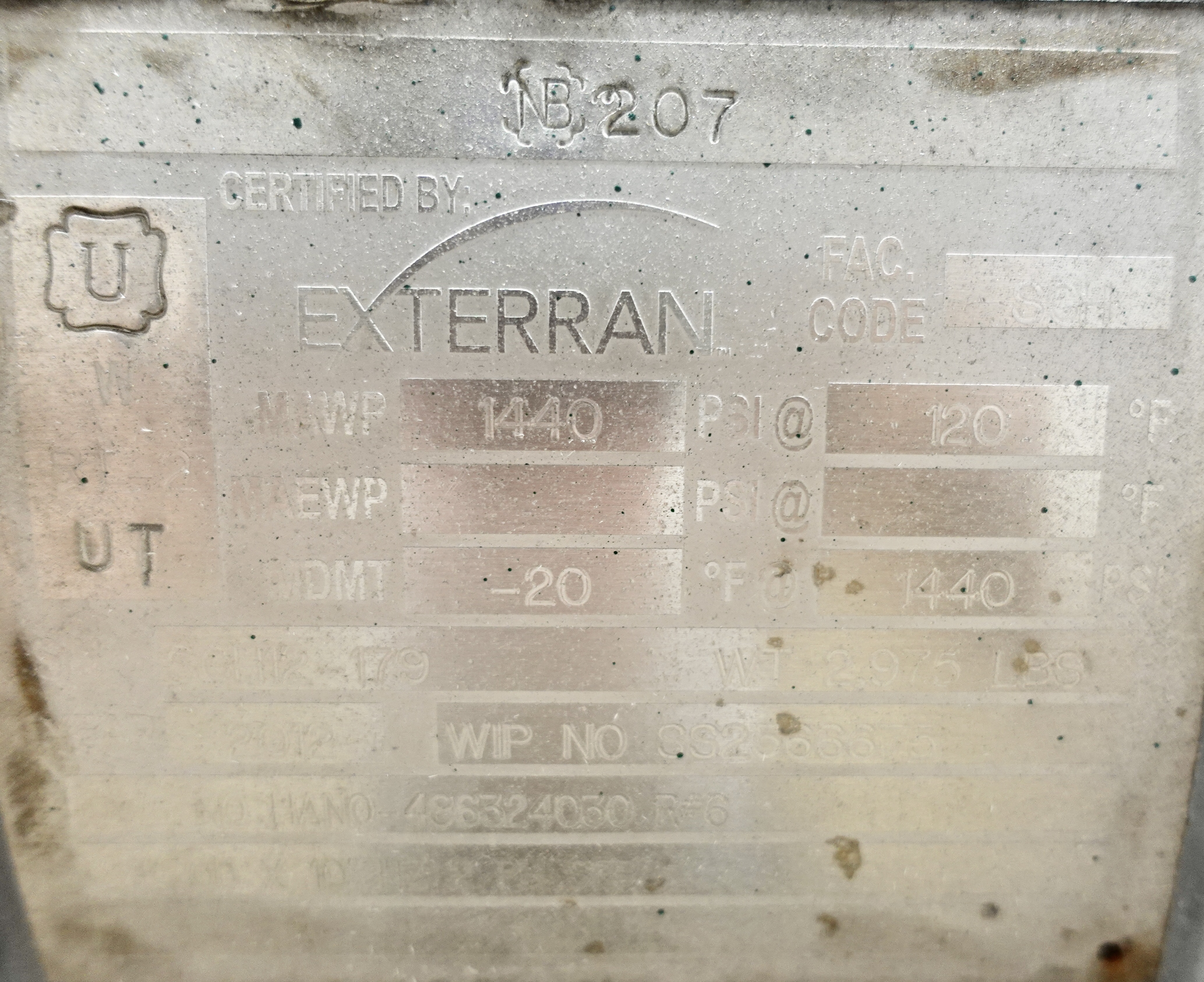 Used 2012 Exterran 24"x10', 1440#