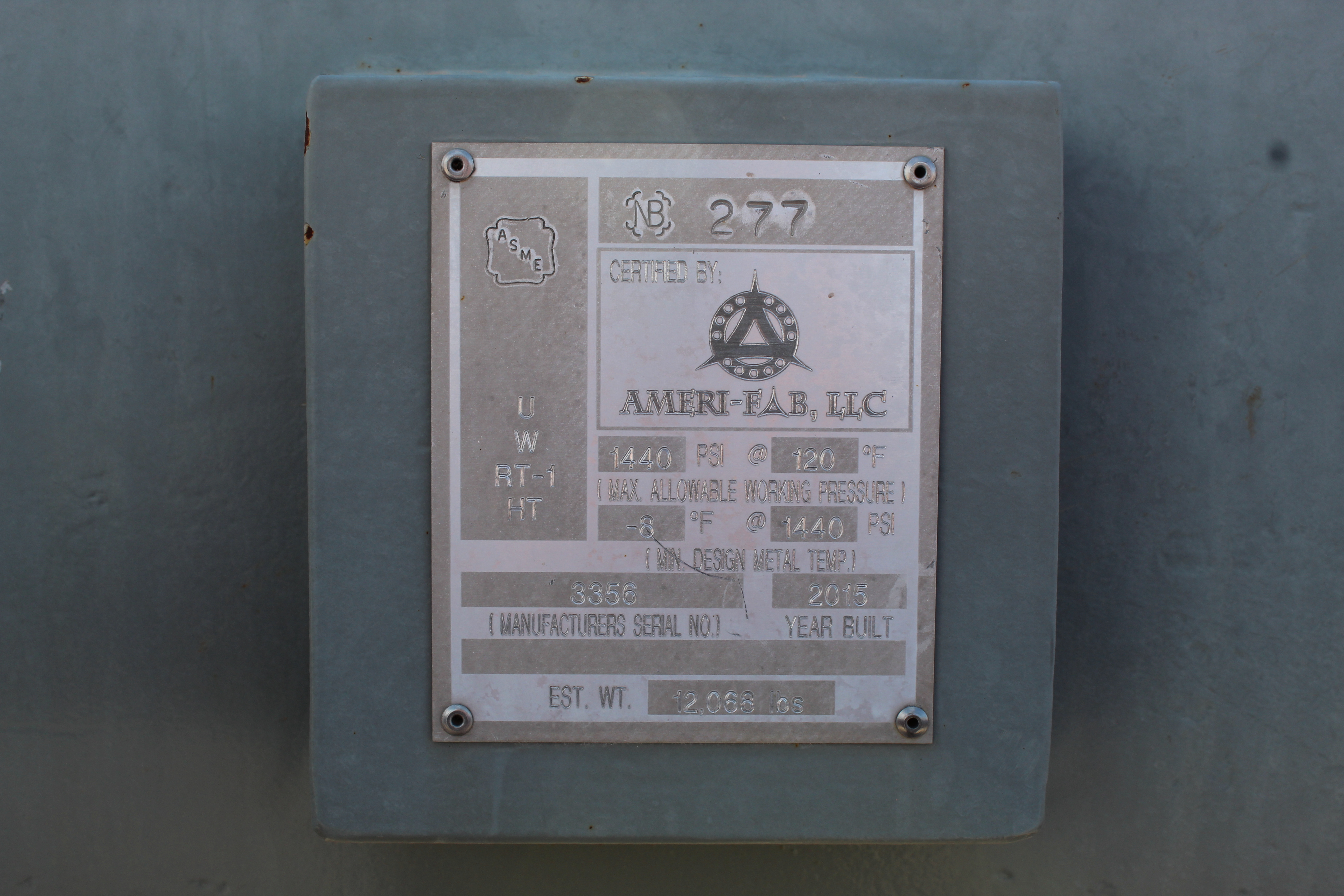 Used 2015 Ameri-Fab 48"x10', 1440#